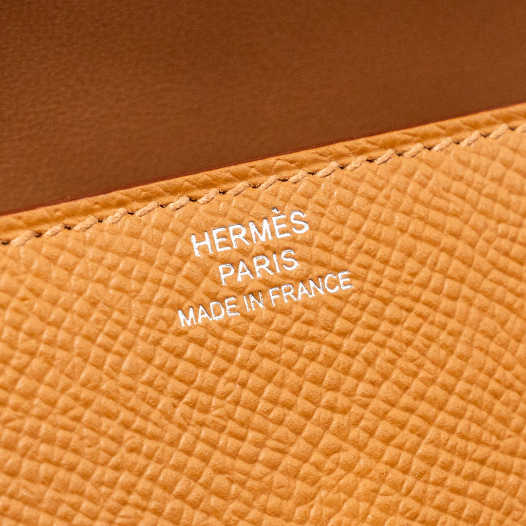 HERMES KELLYDOLE / KELLY DOLE PICTO EPSOM GOLD / ZANZIBAR /  ORANGE FIELD / MILTON SHW