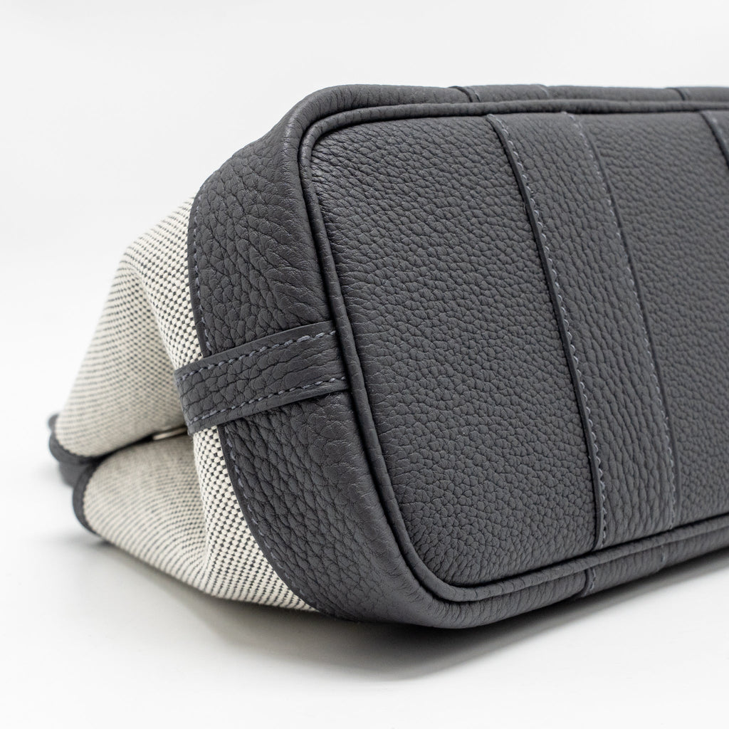 HERMES NEO GARDEN PARTY 23 CANVAS/NEGONDA ECRU/ARDOISE SHW