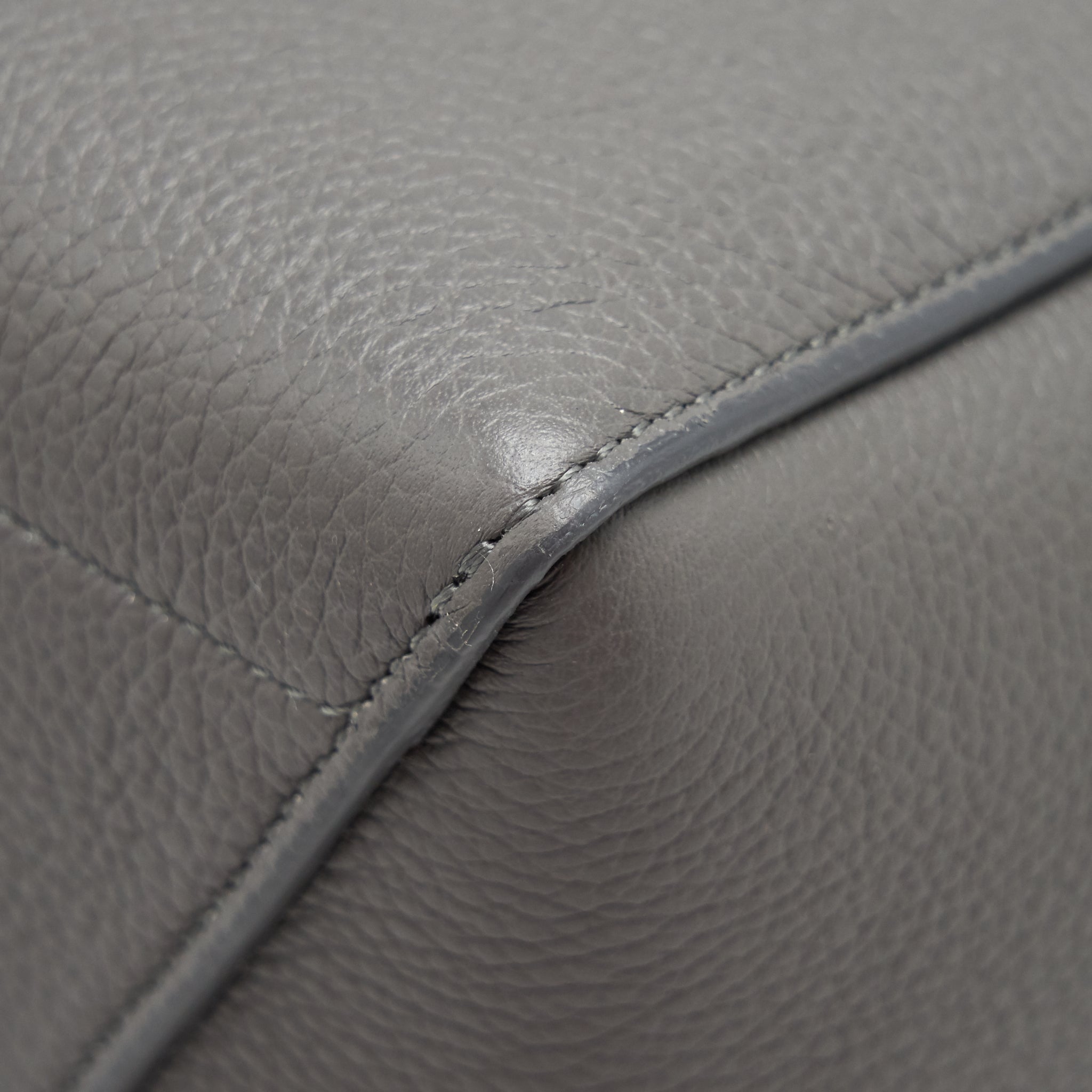 CELINE SANGLE BUCKET BAG GREY GHW