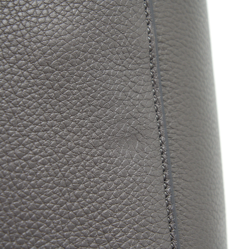 CELINE SANGLE BUCKET BAG GREY GHW