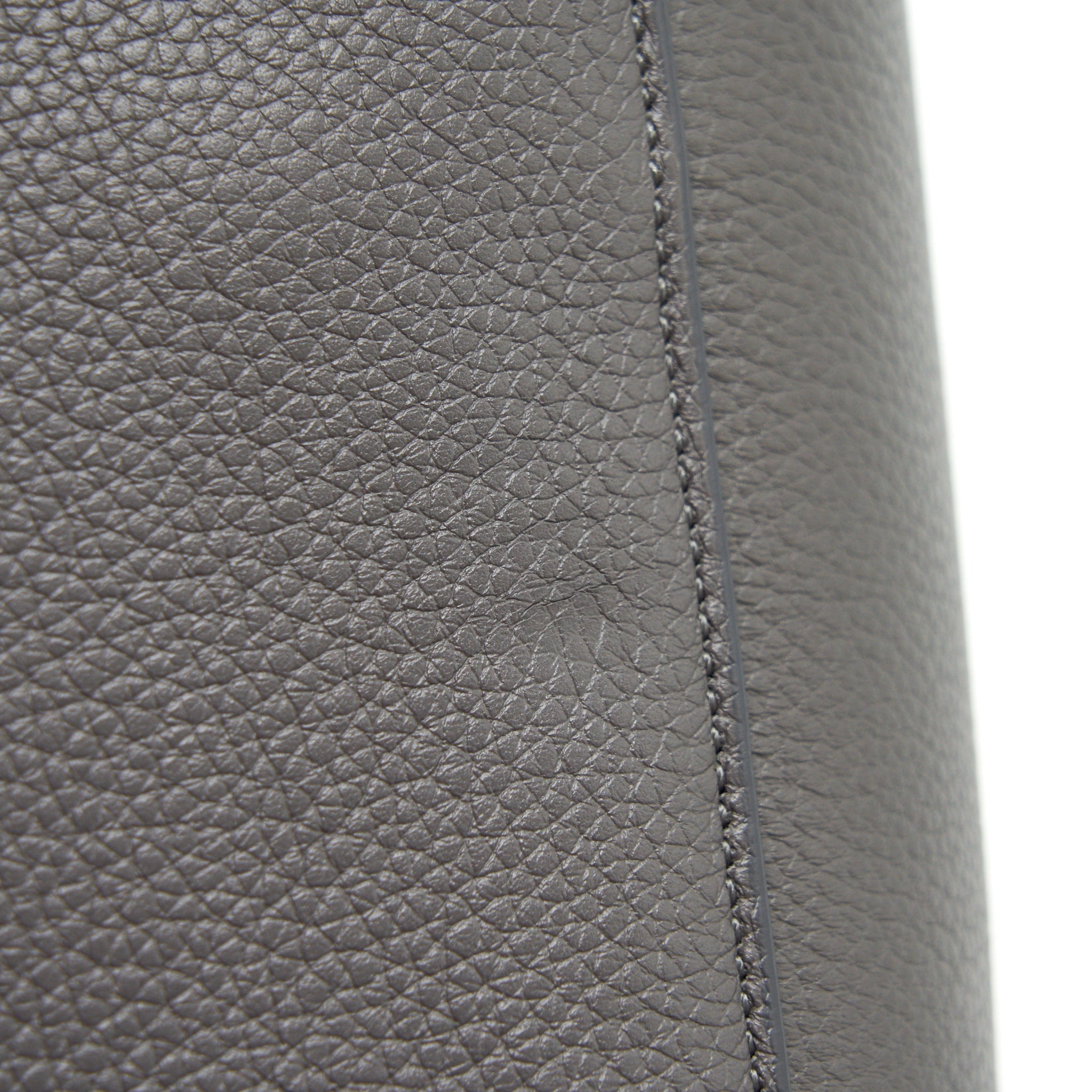 CELINE SANGLE BUCKET BAG GREY GHW