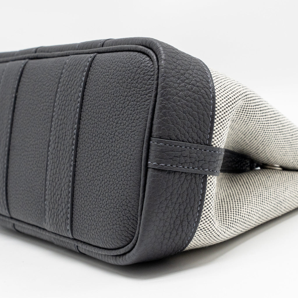 HERMES NEO GARDEN PARTY 23 CANVAS/NEGONDA ECRU/ARDOISE SHW