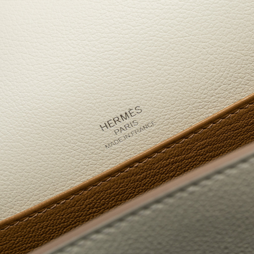 HERMES MINI ROULIS EVERCOLOR MUSHROOM/BISCUIT SHW