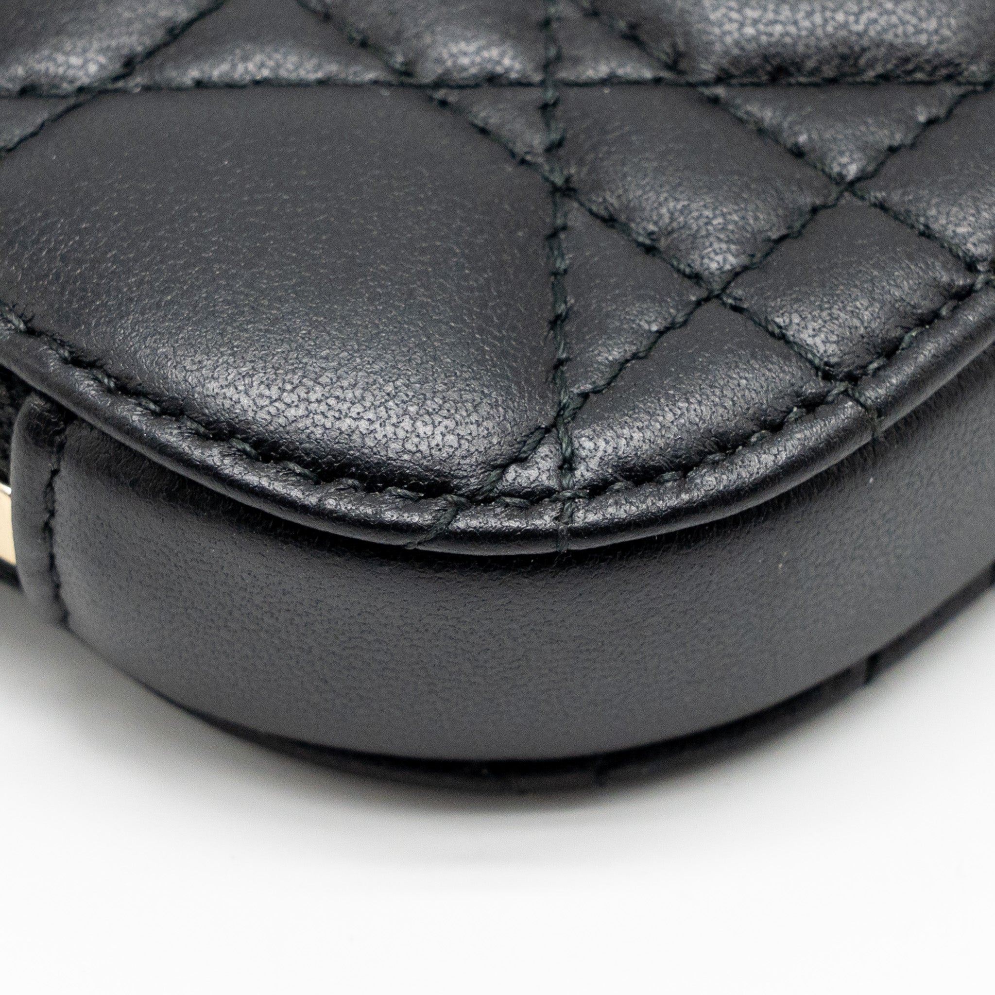DIOR LADY DIOR CALL’IN DIOR PHONE HOLDER LAMBSKIN BLACK LGHW