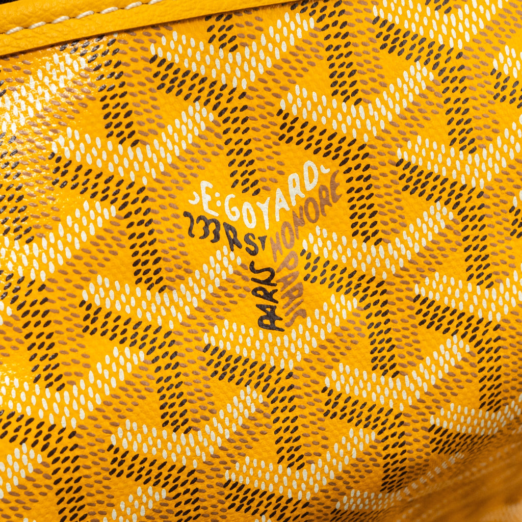 GOYARD SAINT LOUIS PM TOTE BAG CANVAS YELLOW SHW