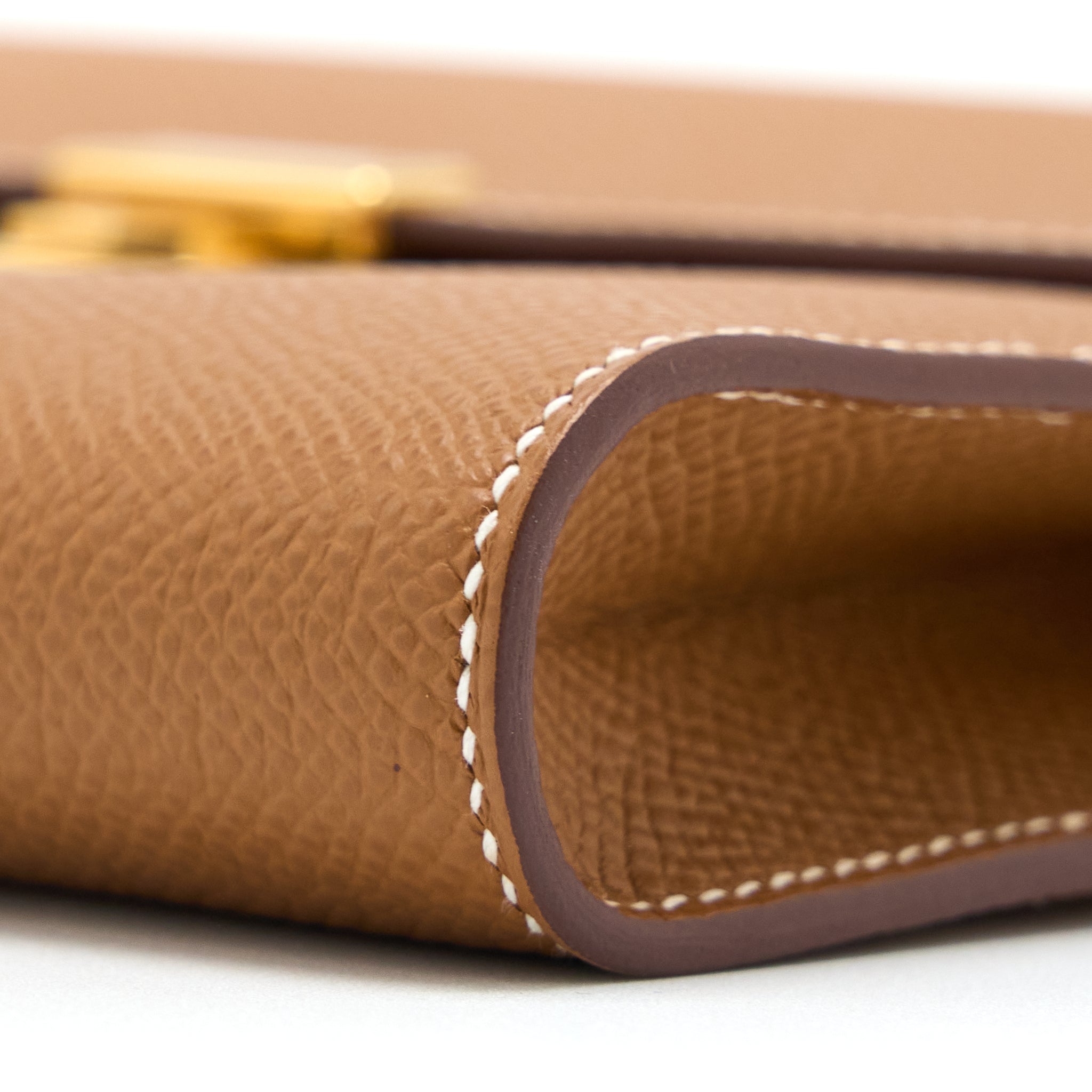 HERMES CLIC 16 WALLET EPSOM GOLD GHW