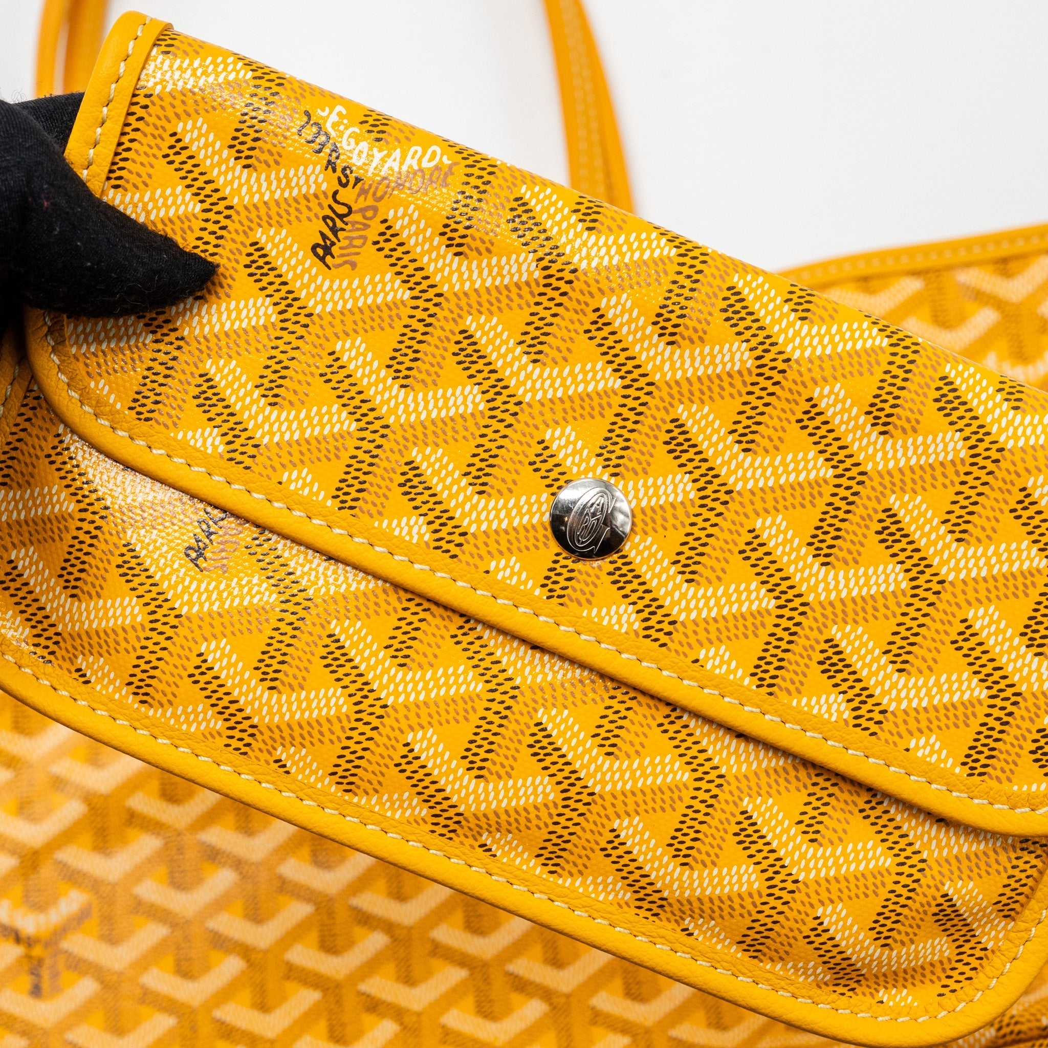 GOYARD SAINT LOUIS PM TOTE BAG CANVAS YELLOW SHW