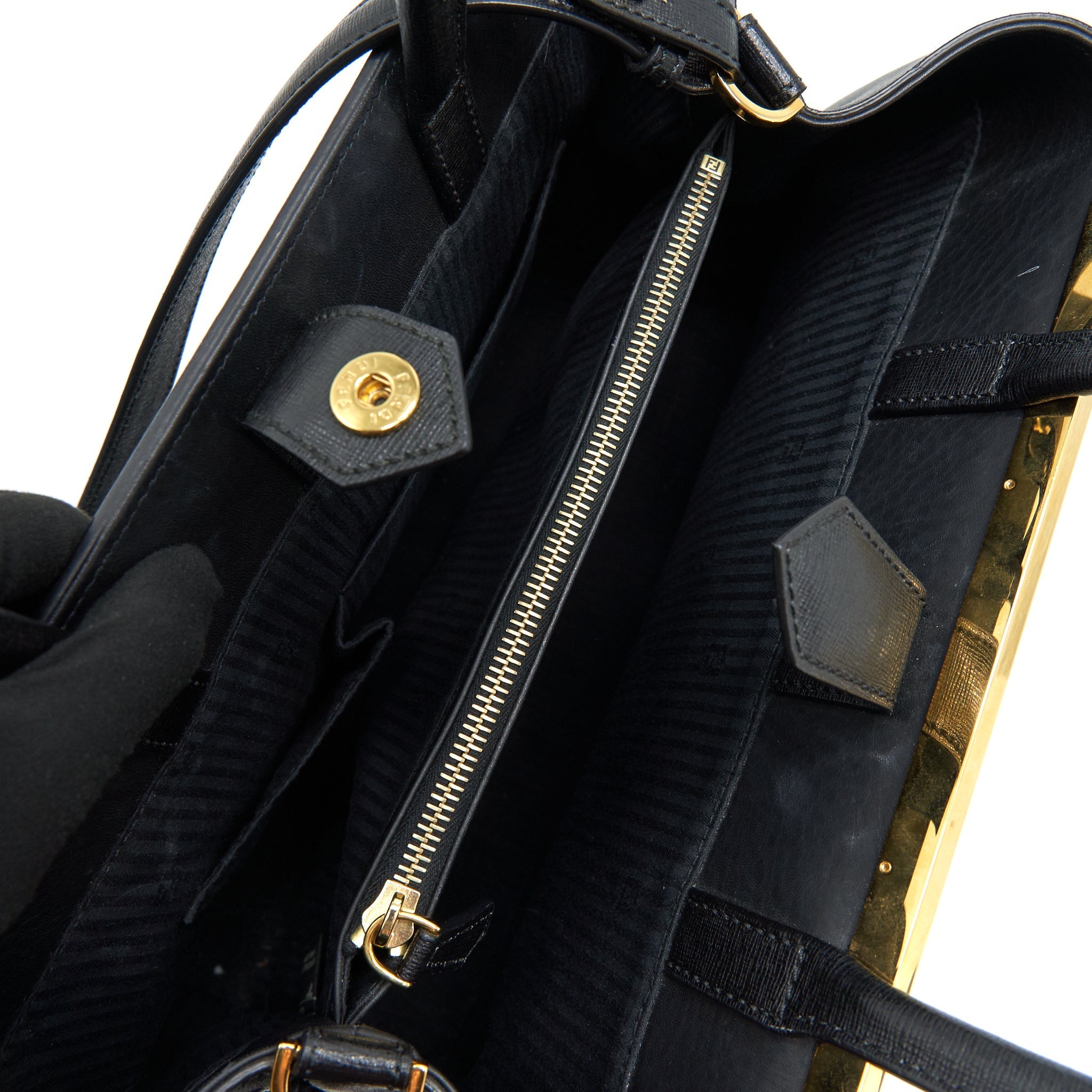FENDI 2JOURS TOTE BAG BLACK GHW