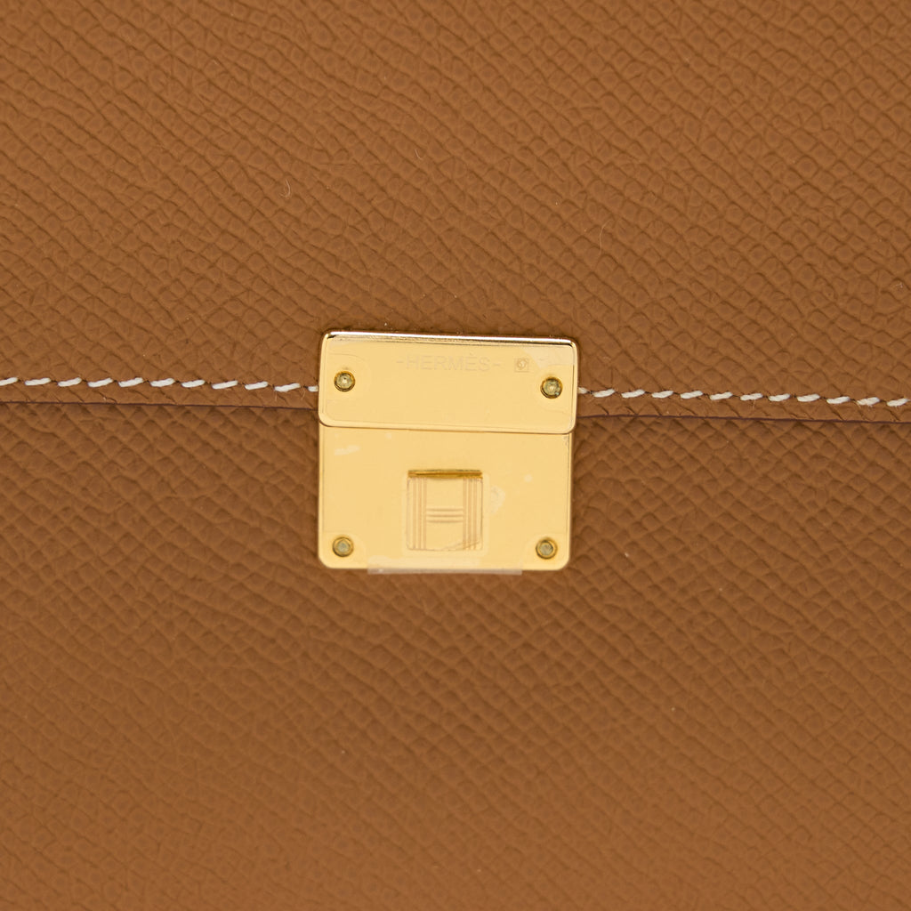 HERMES CLIC 16 WALLET EPSOM GOLD GHW