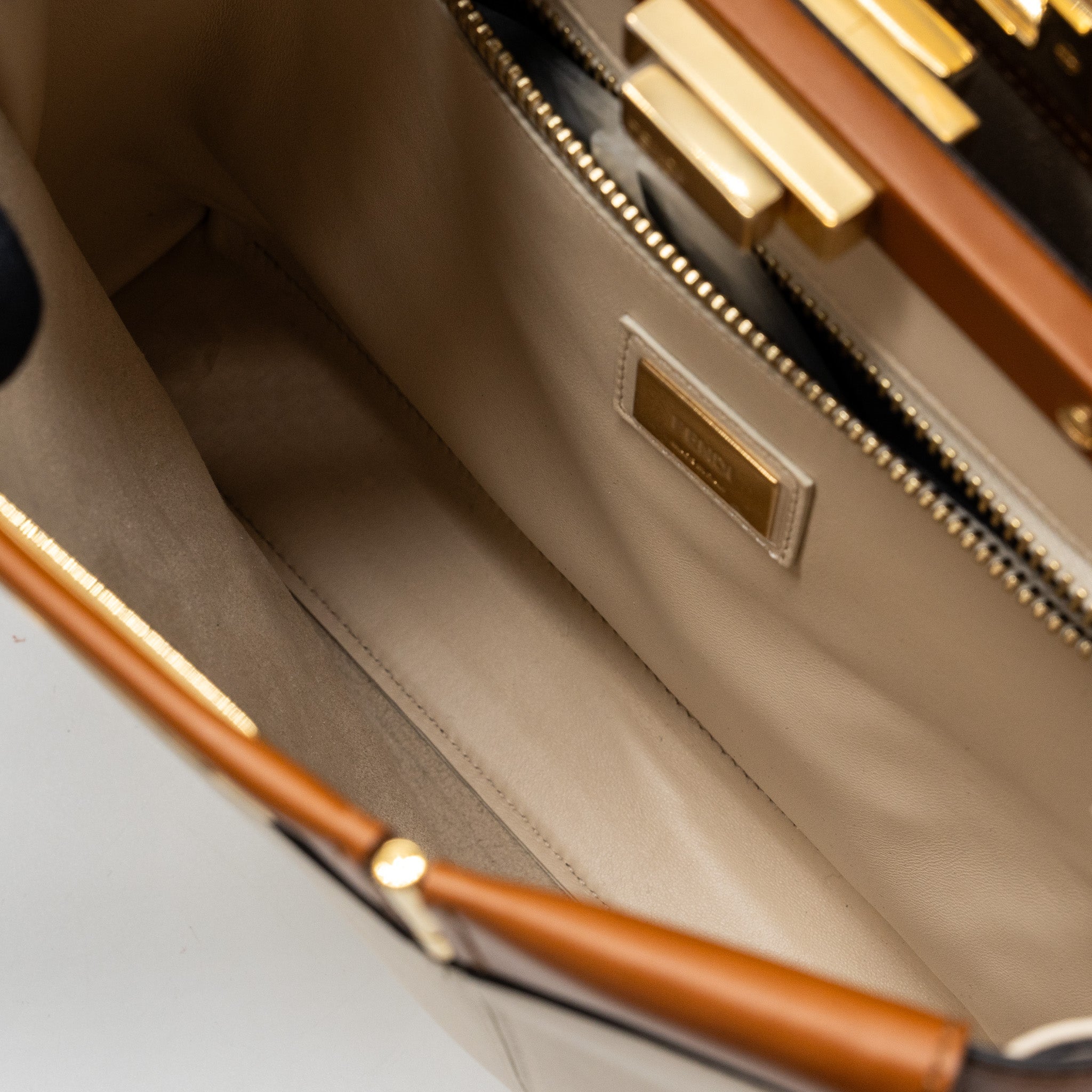 FENDI MEDIUM PEEKABOO BAG CALFSKIN MULTICOLOUR GHW