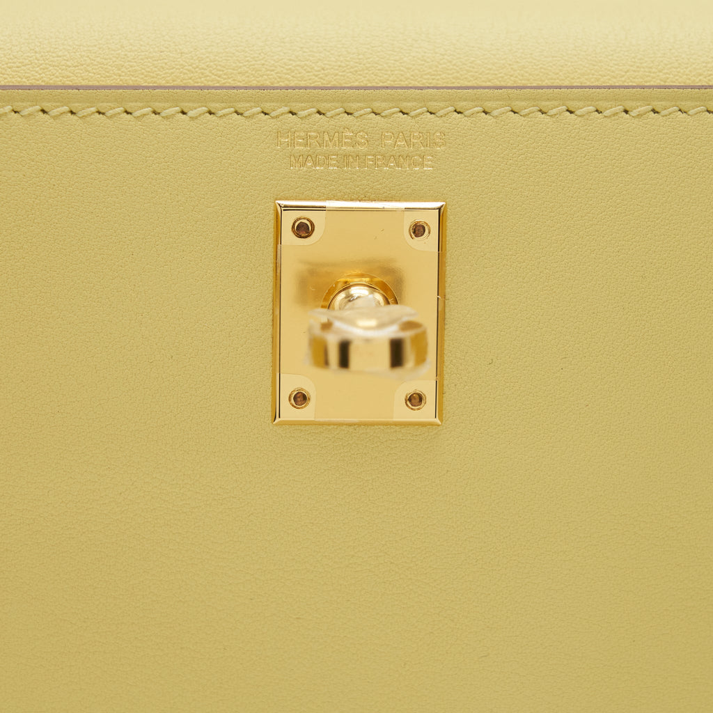 HERMES KELLY DANSE SWIFT 1Z JAUNE POUSSIN GHW