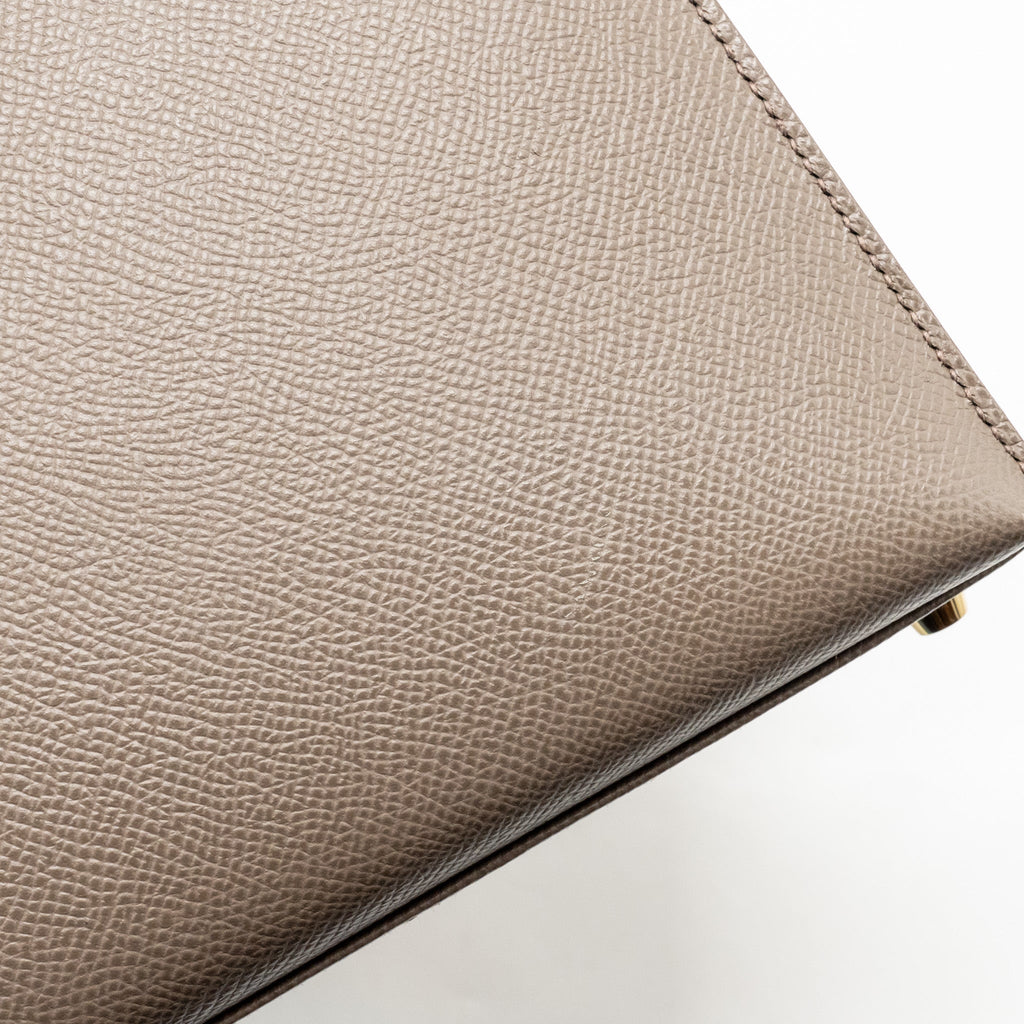 HERMES KELLY 28 EPSOM GRIS ETAIN GHW