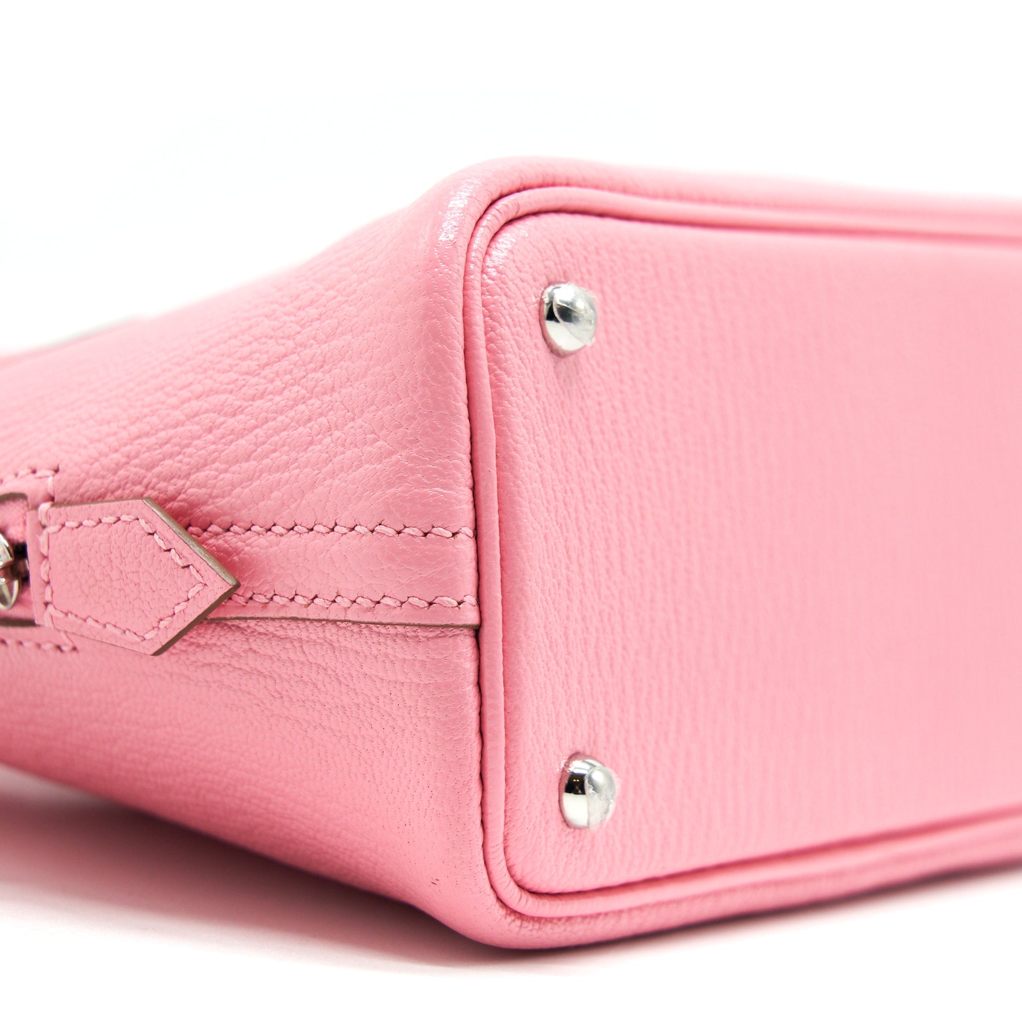 HERMES MINI BOLIDE CHÈVRE MYSORE ROSE CONFETTI SHW