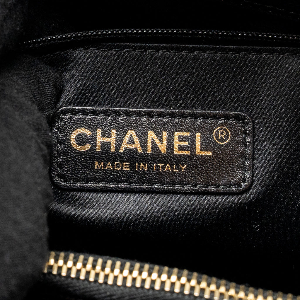 CHANEL GRAND SHOPPING TOTE BAG CAVIAR BLACK GHW