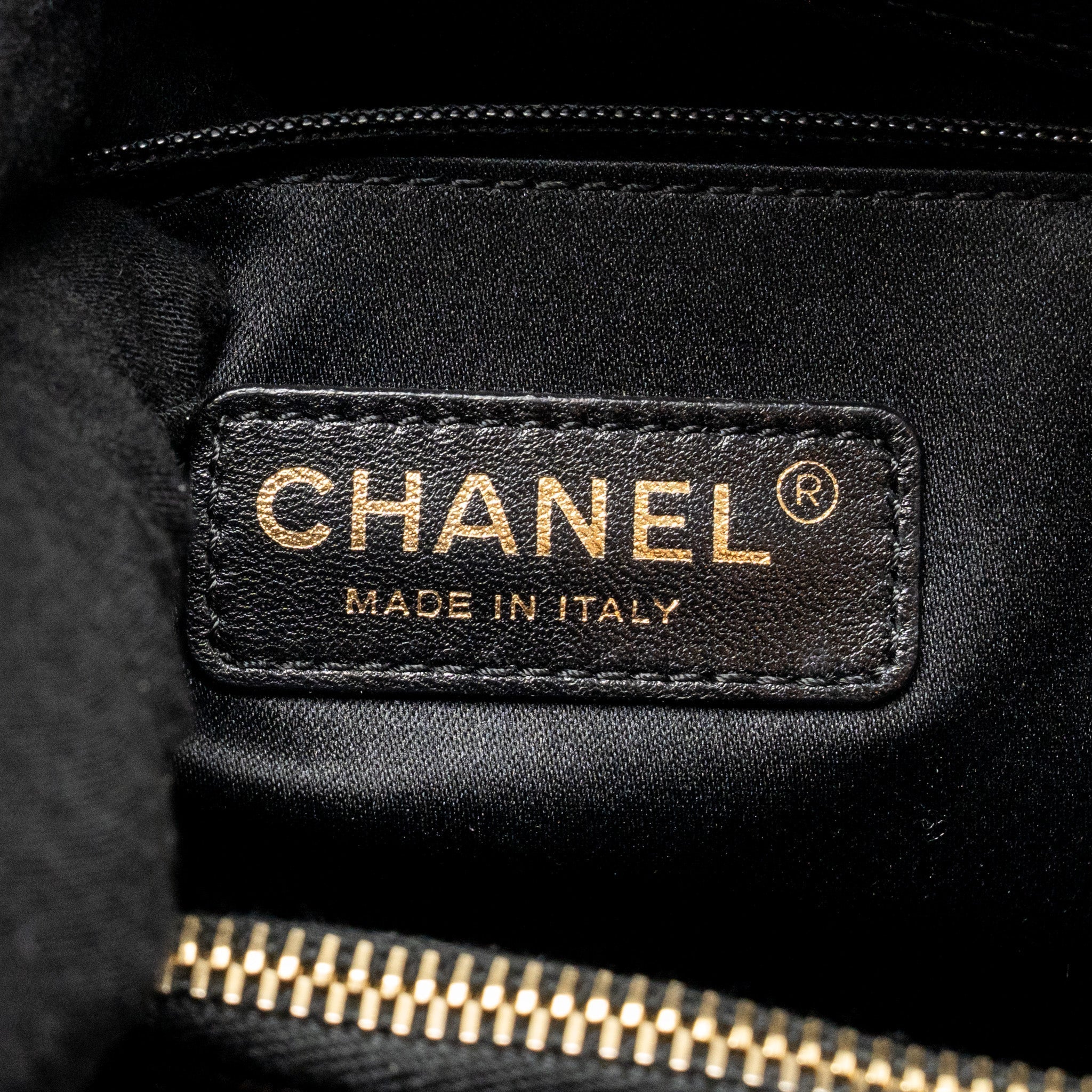 CHANEL GRAND SHOPPING TOTE BAG CAVIAR BLACK GHW