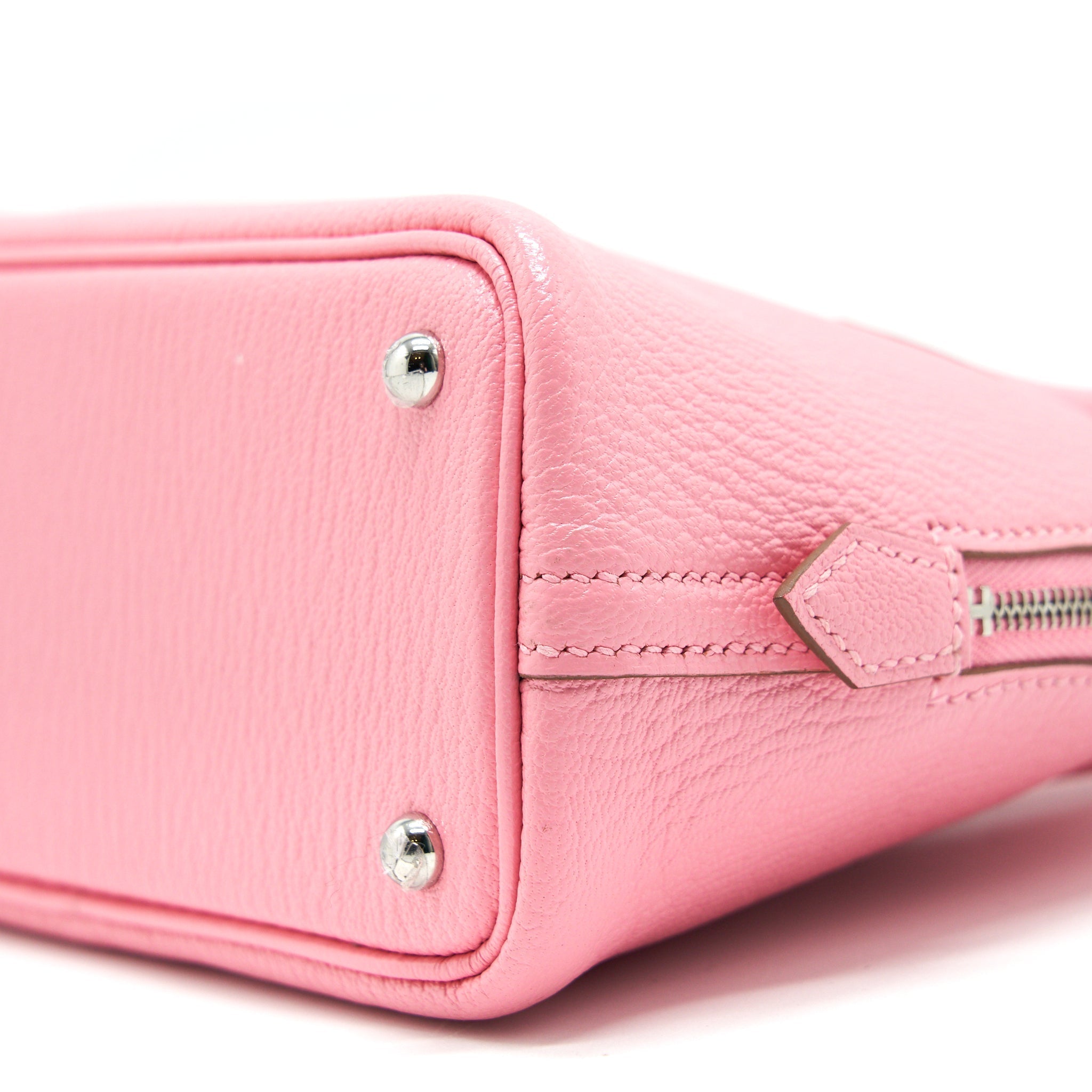 HERMES MINI BOLIDE CHÈVRE MYSORE ROSE CONFETTI SHW