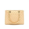 CHANEL GRAND SHOPPING TOTE BAG BEIGE WITH GHW
