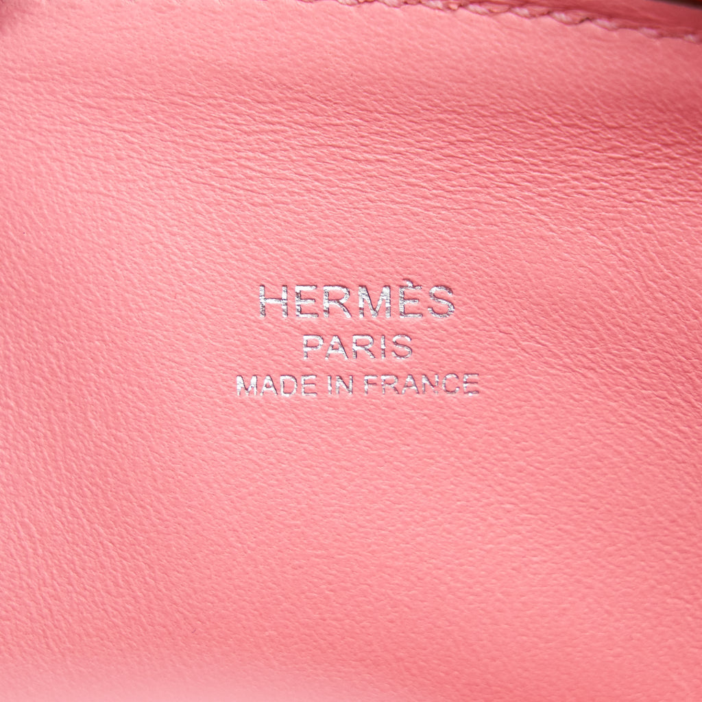 HERMES MINI BOLIDE ROSE CONFETTI CHEVRE MYSORE