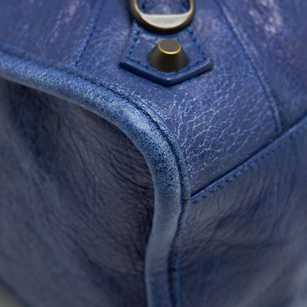 BALENCIAGA CLASSIC CITY BAG BLUE