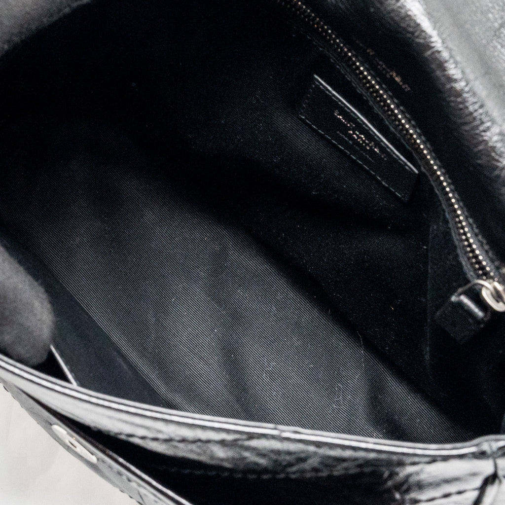 SAINT LAURENT/YSL MEDIUM NIKI CALFSKIN BLACK SHW
