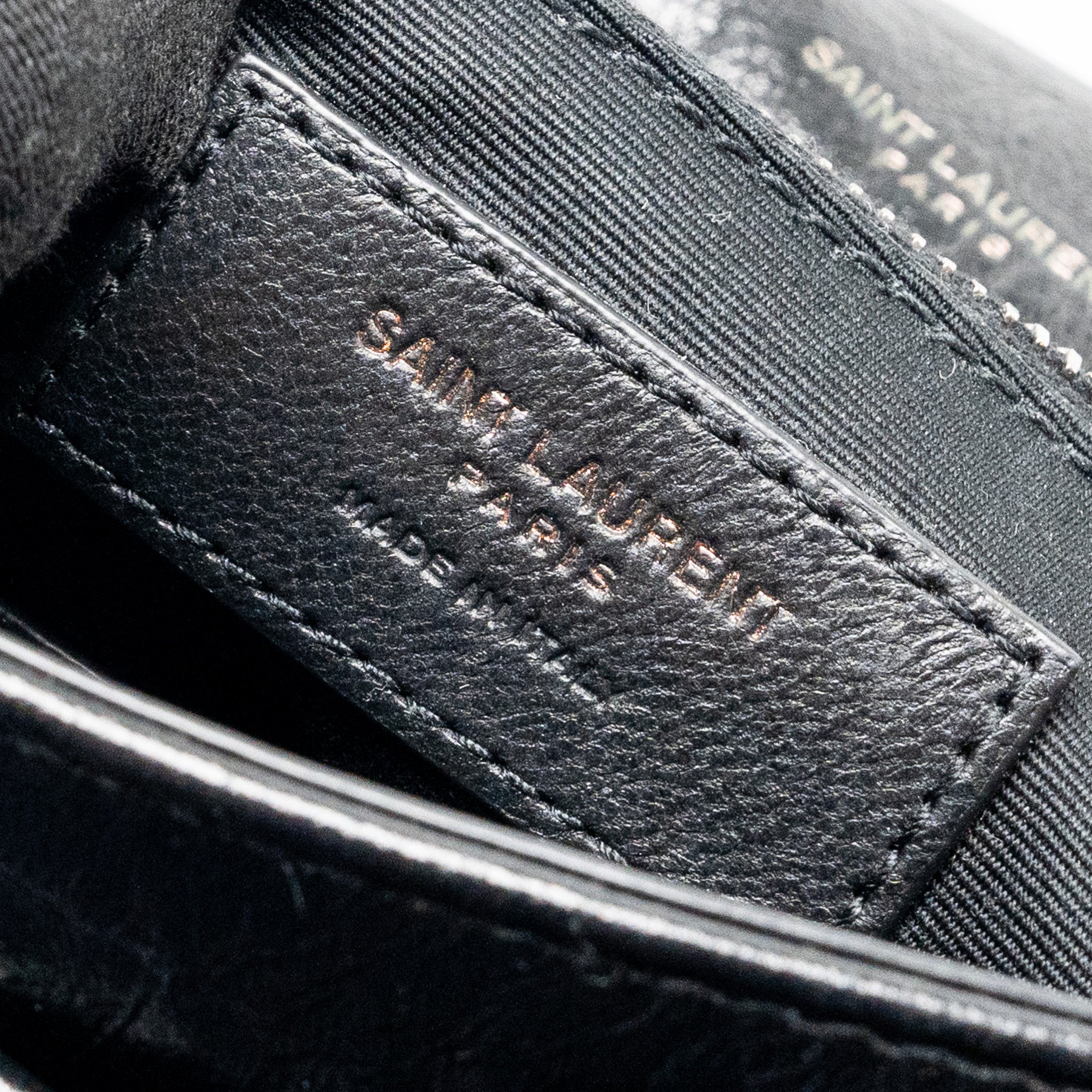 SAINT LAURENT/YSL MEDIUM NIKI CALFSKIN BLACK SHW