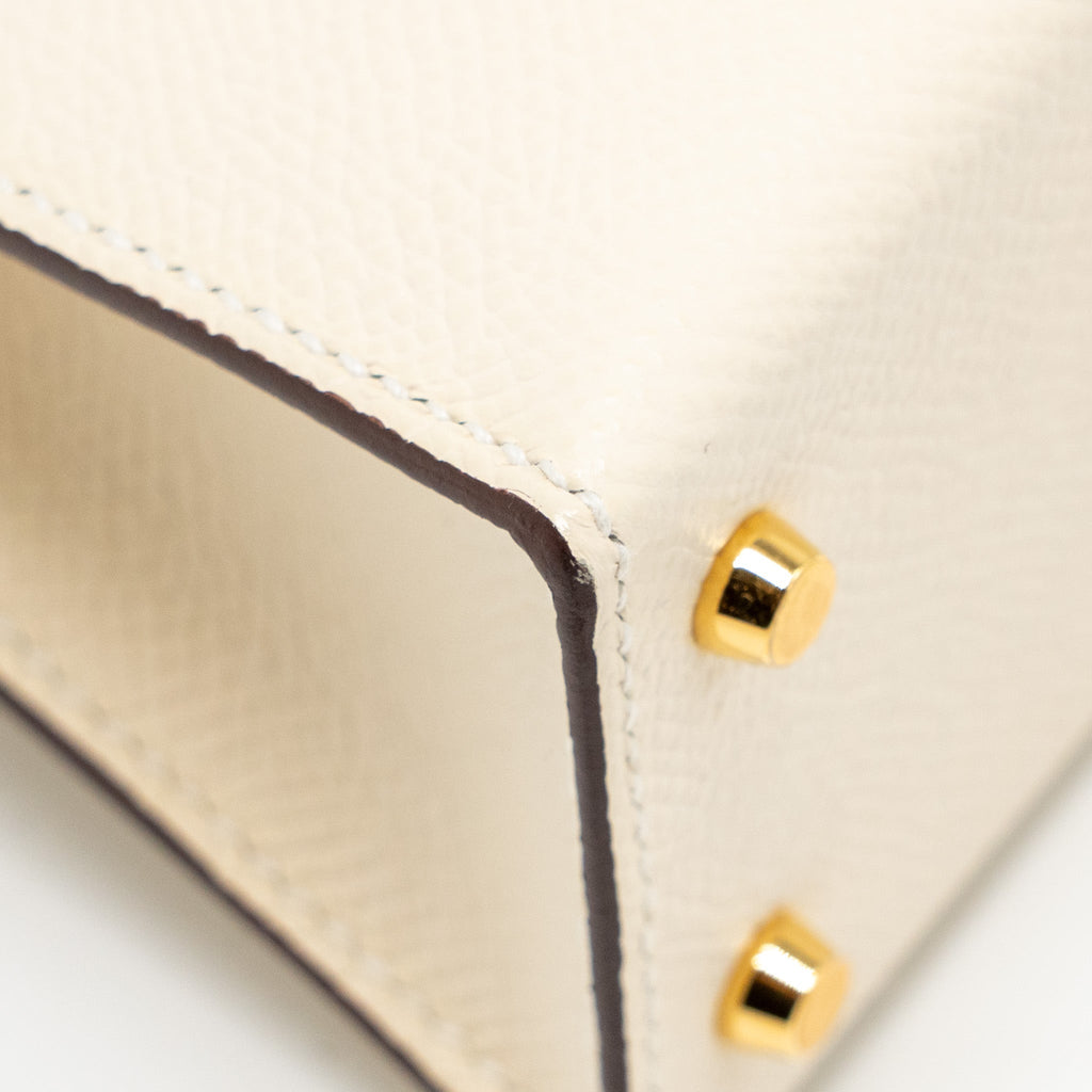 HERMES MINI KELLY II EPSOM NATA GHW