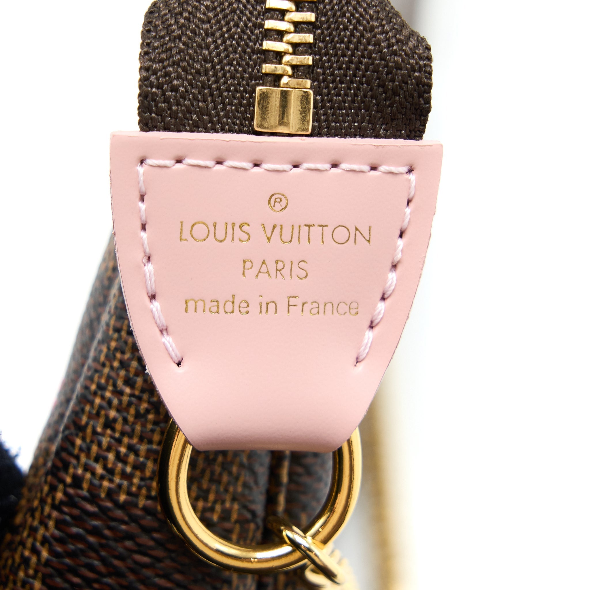 LOUIS VUITTON MINI POCHETTE ACCESSORIES LIMITED VIVIENNE HOLIDAYS DAMIER EBENE CANVAS GHW