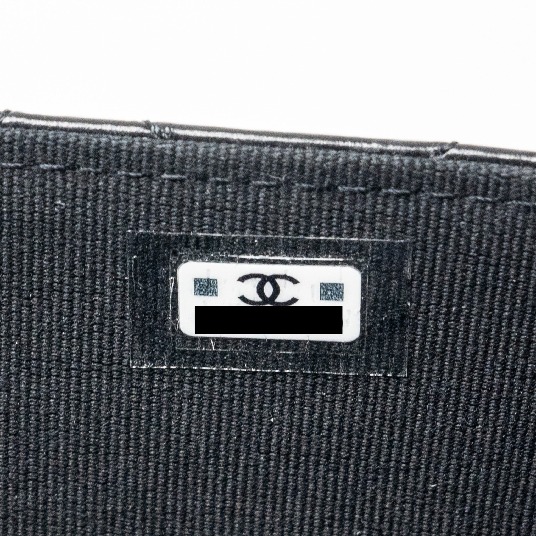 CHANEL CRYSTAL TOP HANDLE MINI FLAP BAG CALFSKIN BLACK WITH BLACK HARDWARE (MICROCHIP)