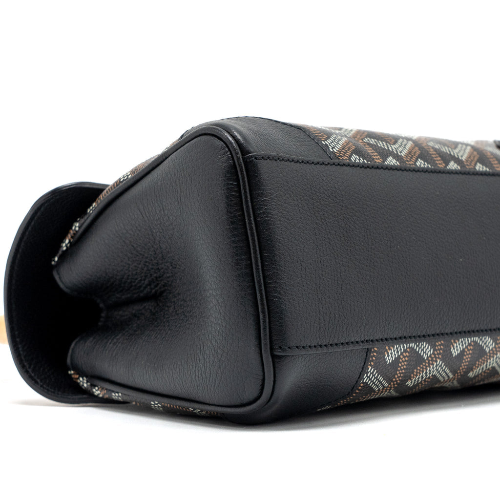 GOYARD SAIGON MINI GOYARDLINE CANVAS BLACK/MULTICOLOUR SHW