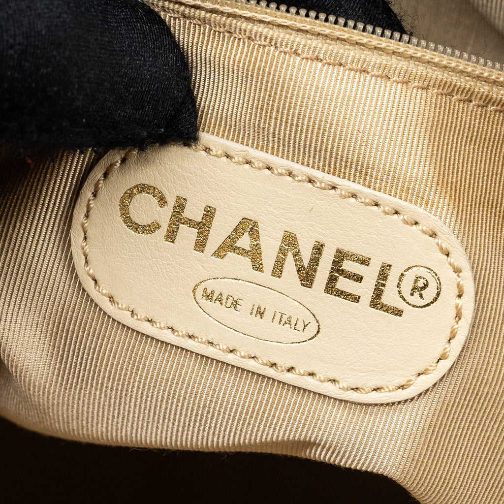 CHANEL VINTAGE TOTE BAG CAVIAR BEIGE GHW