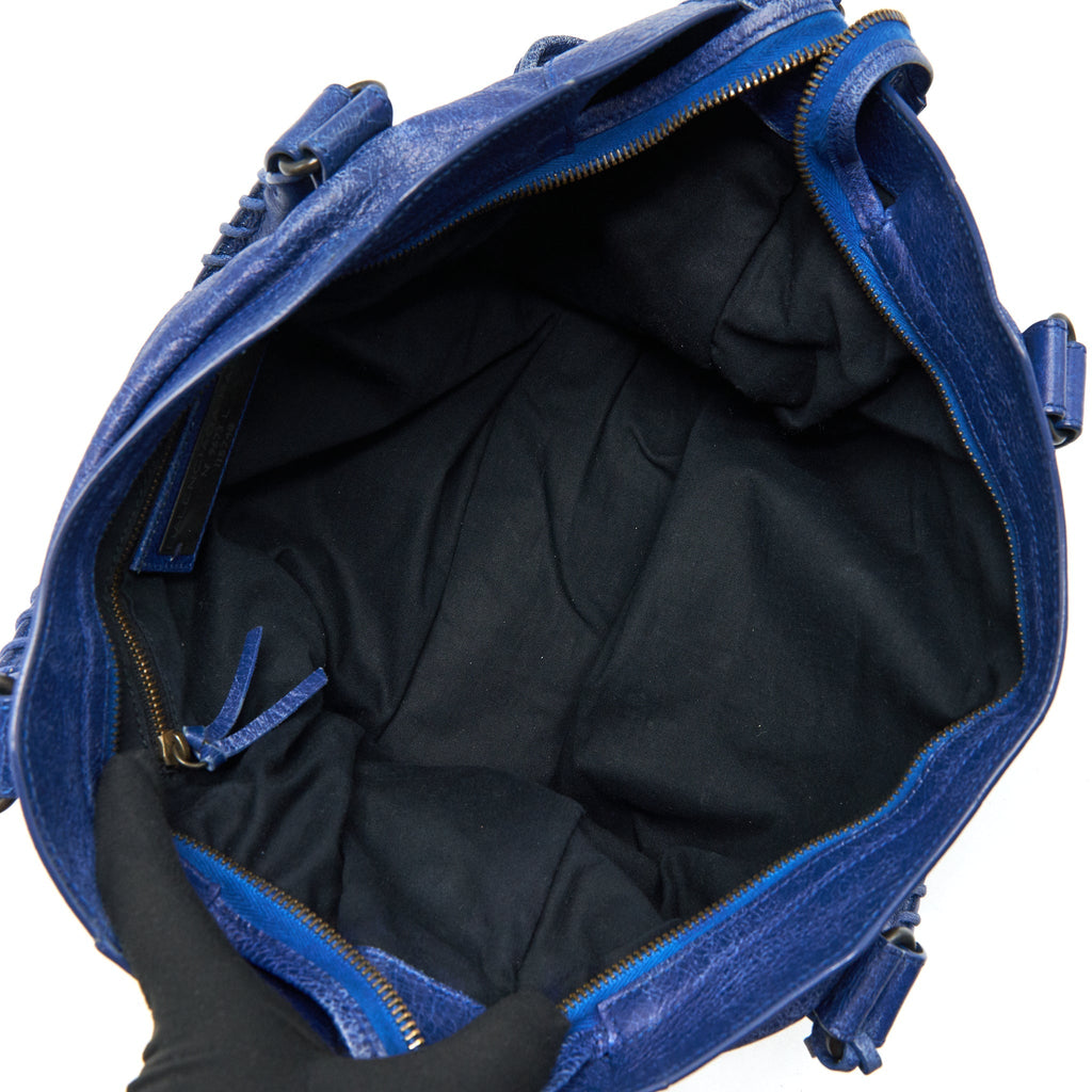 BALENCIAGA CLASSIC CITY BAG BLUE