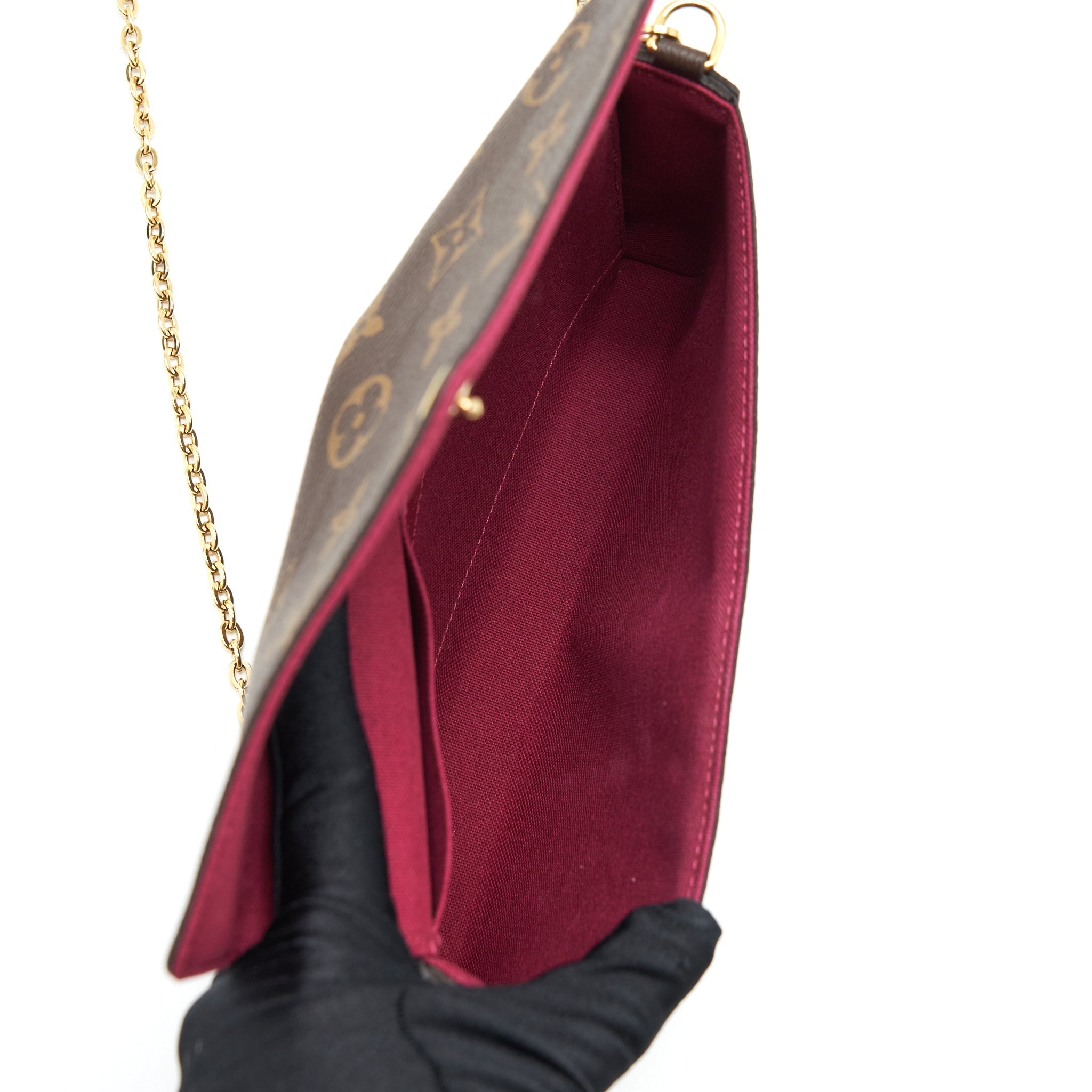 LOUIS VUITTON FELICIE POCHETTE MONOGRAM CANVAS GHW