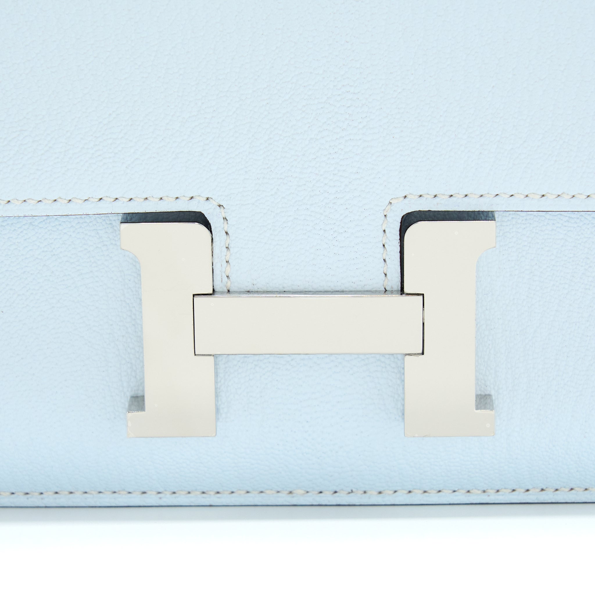 HERMES MINI CONSTANCE CHEVRE MYSORE T0 BLUE BRUME SHW