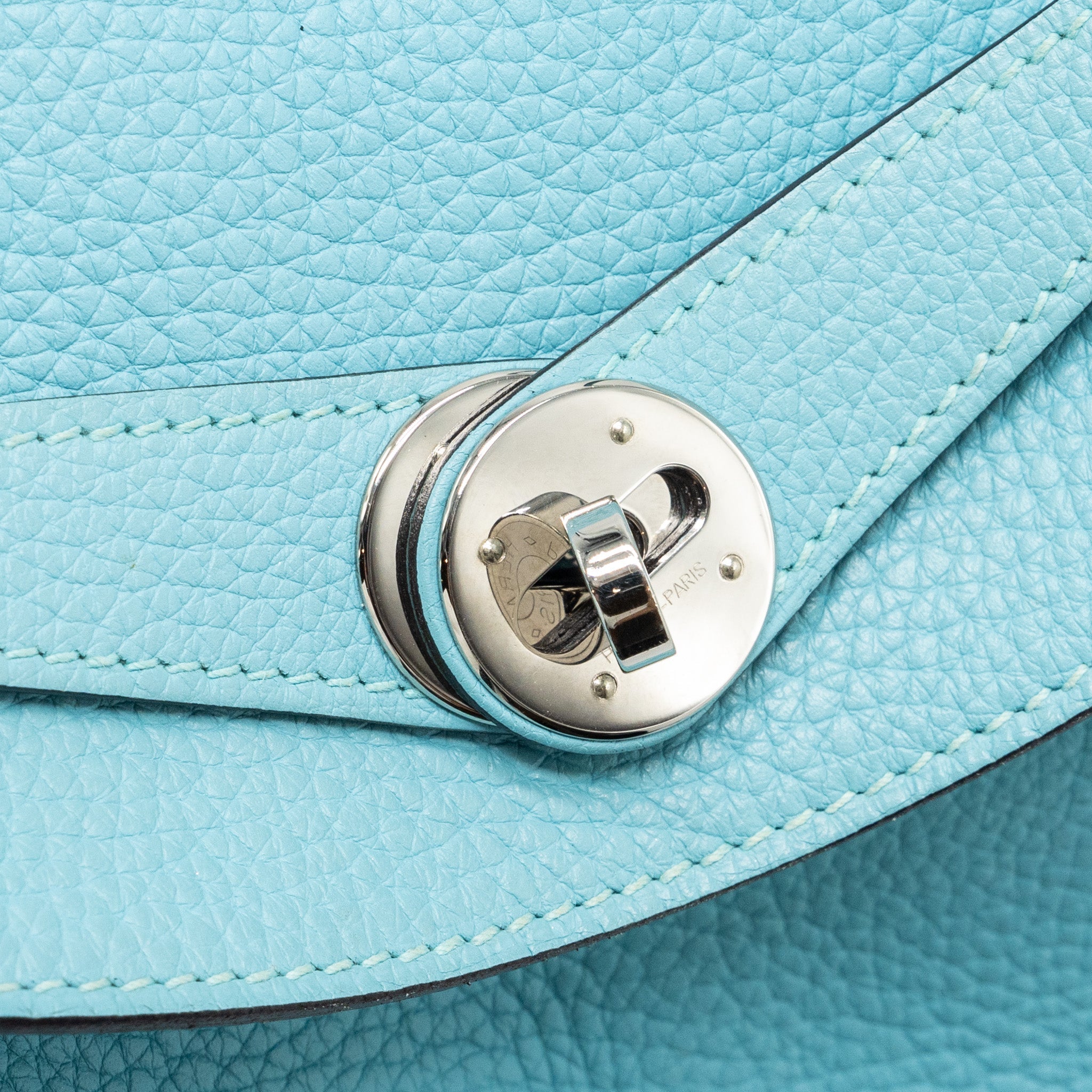 HERMES LINDY 30 CLEMENCE 3P BLUE ATOLL SHW