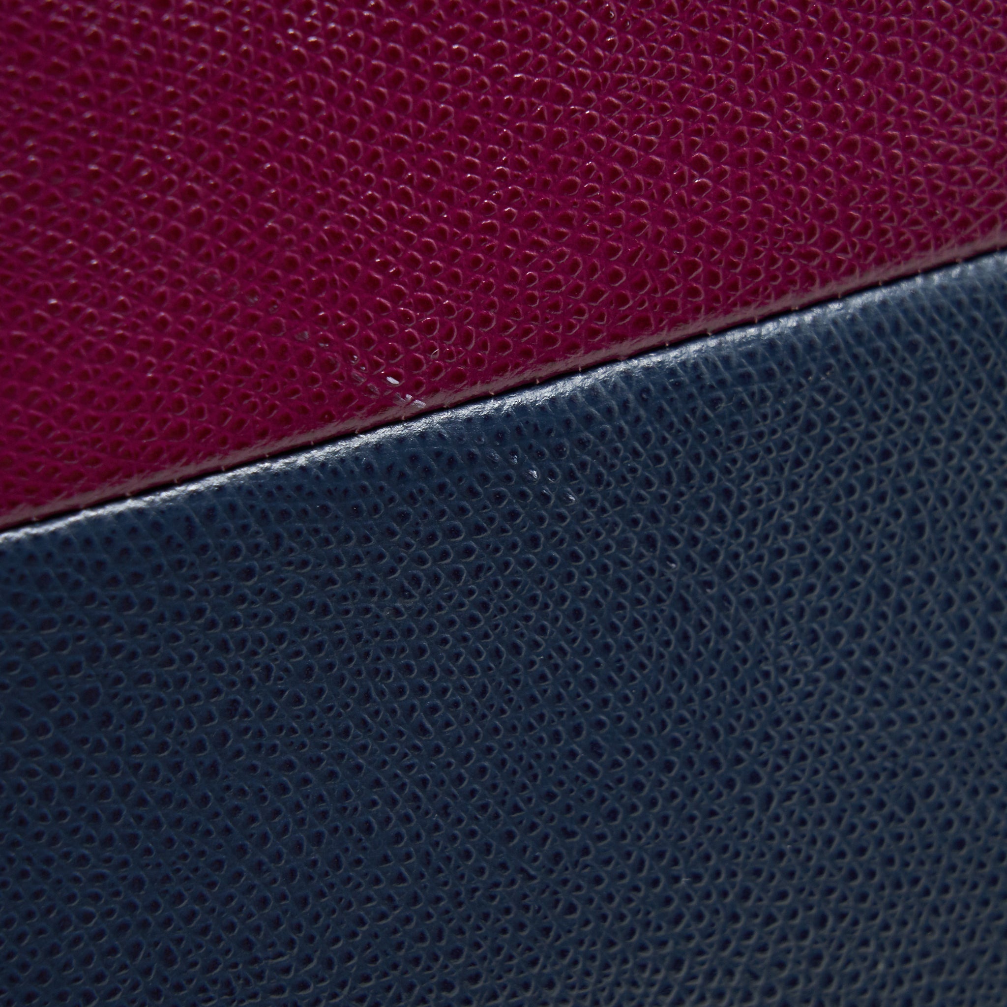 CELINE SMALL VERTICAL CABAS BAG PLUM/STEEL BLUE