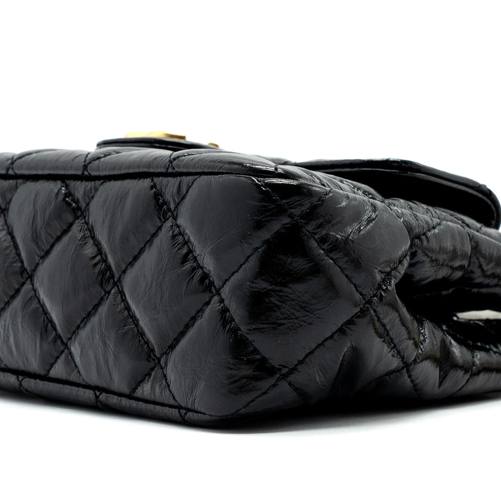 CHANEL 23C SMALL HOBO BAG SHINY CALFSKIN BLACK GHW (MICROCHIP)