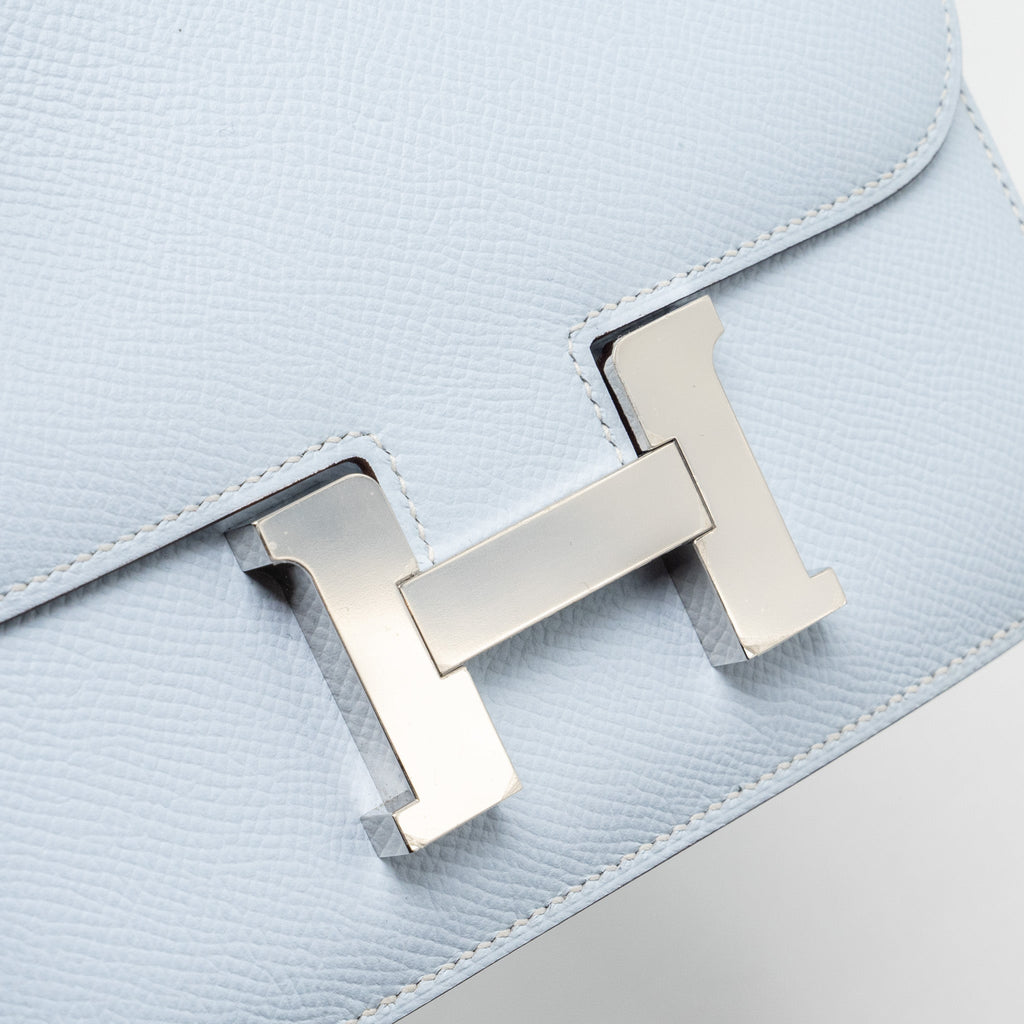 HERMES MINI CONSTANCE EPSOM BLUE BRUME SHW