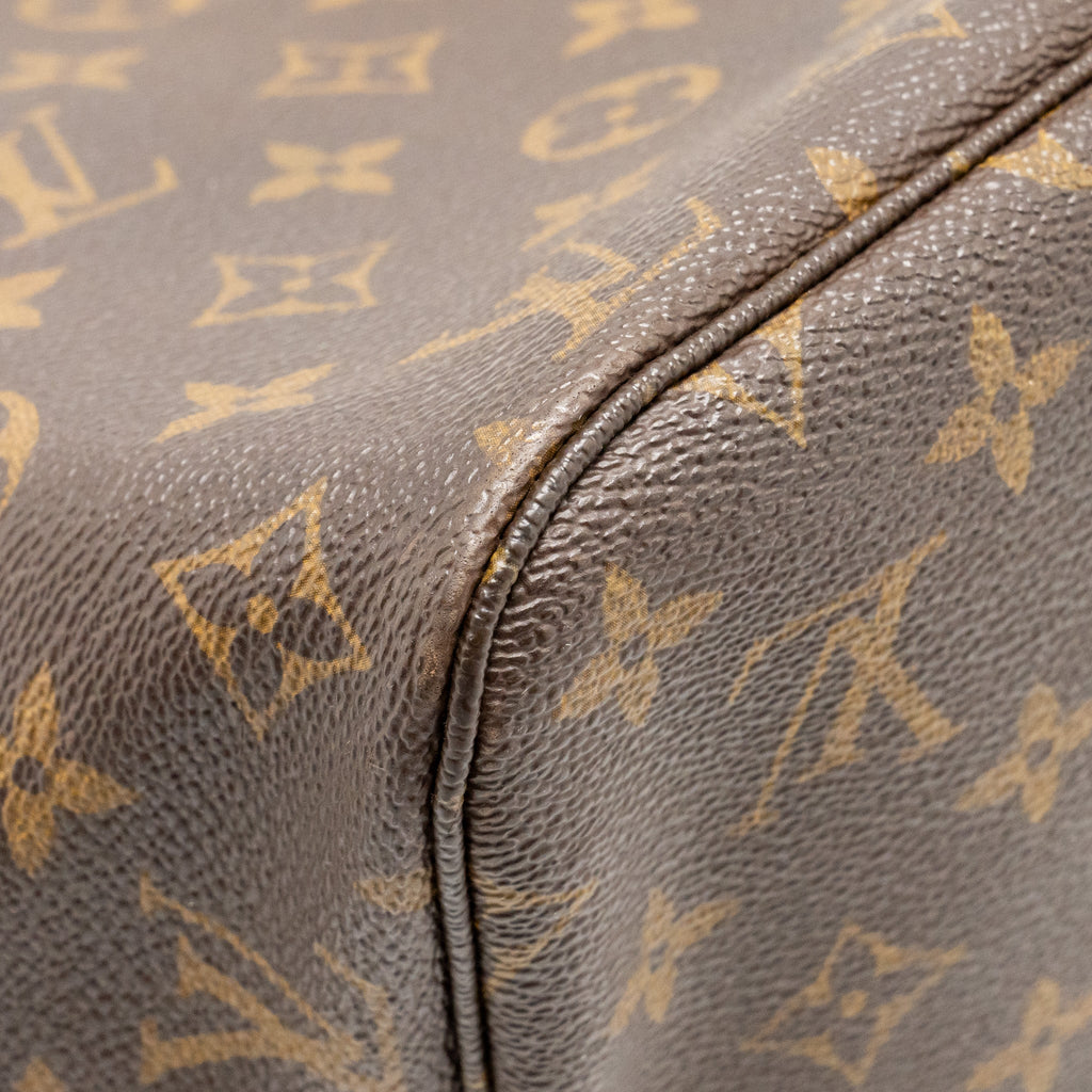 LOUIS VUITTON NEVERFULL MM MONOGRAM CANVAS GHW
