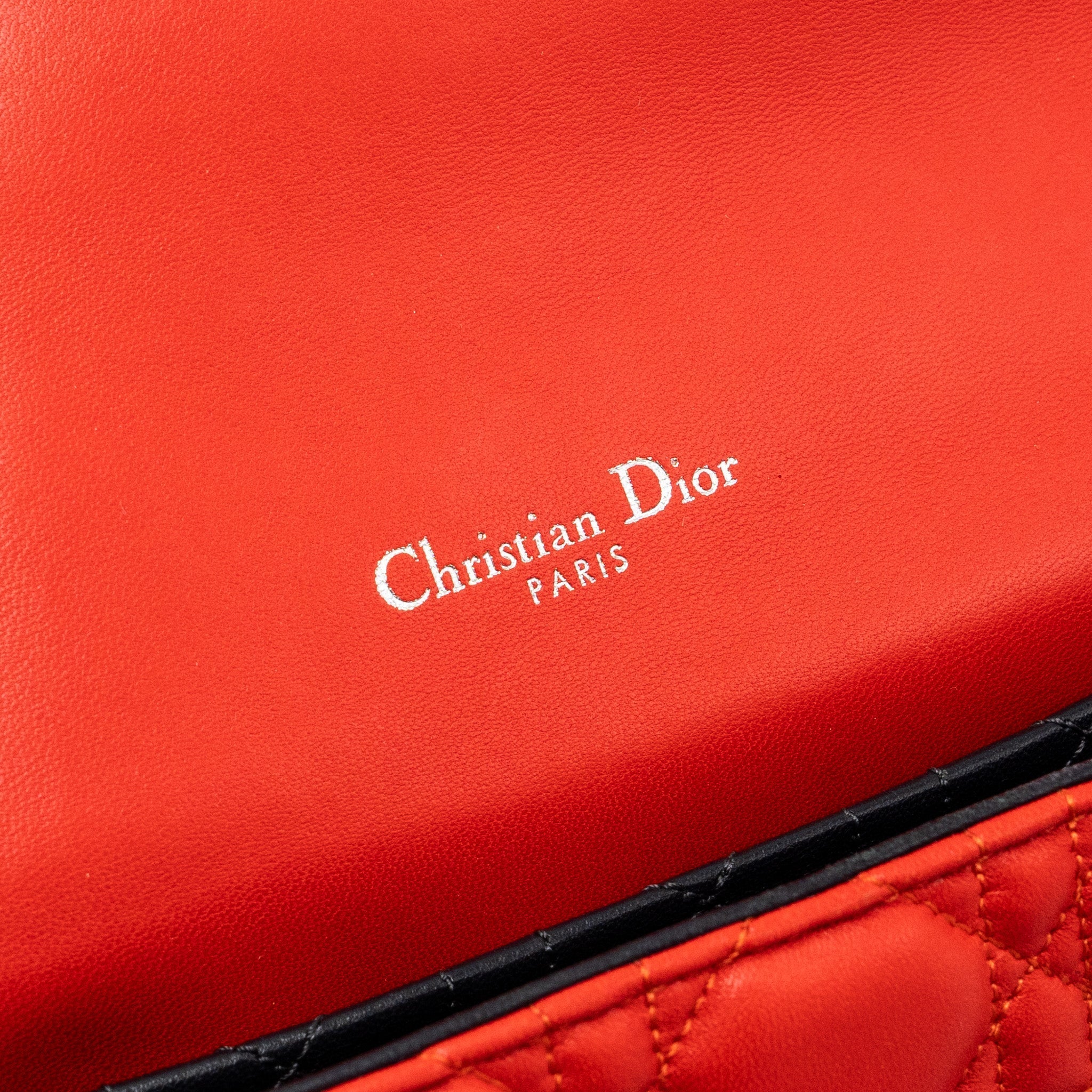DIOR MISS DIOR SHOULDER BAG LAMBSKIN RED SHW