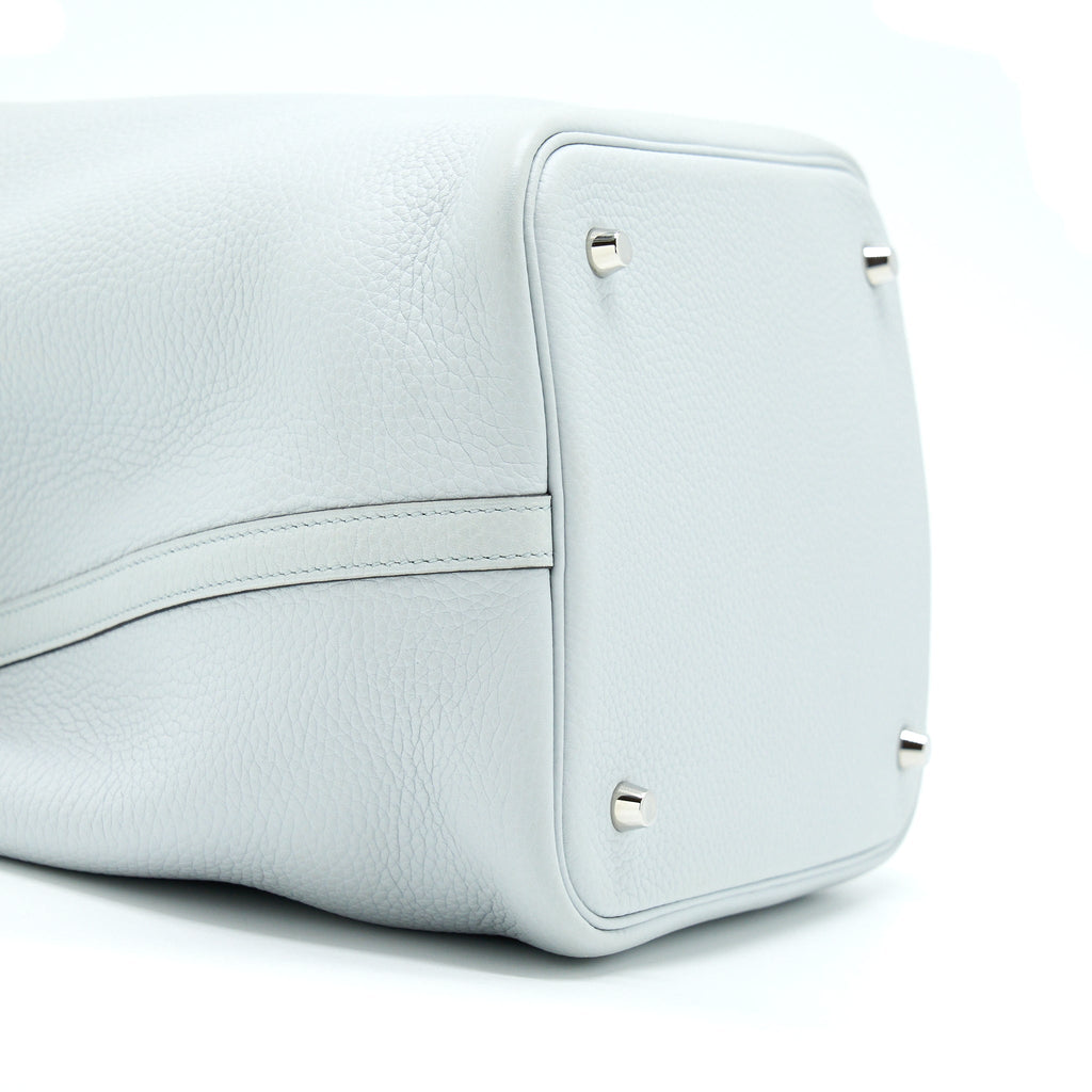 HERMES PICOTIN 22 LOCK BAG CLEMENCE BLUE PALE SHW