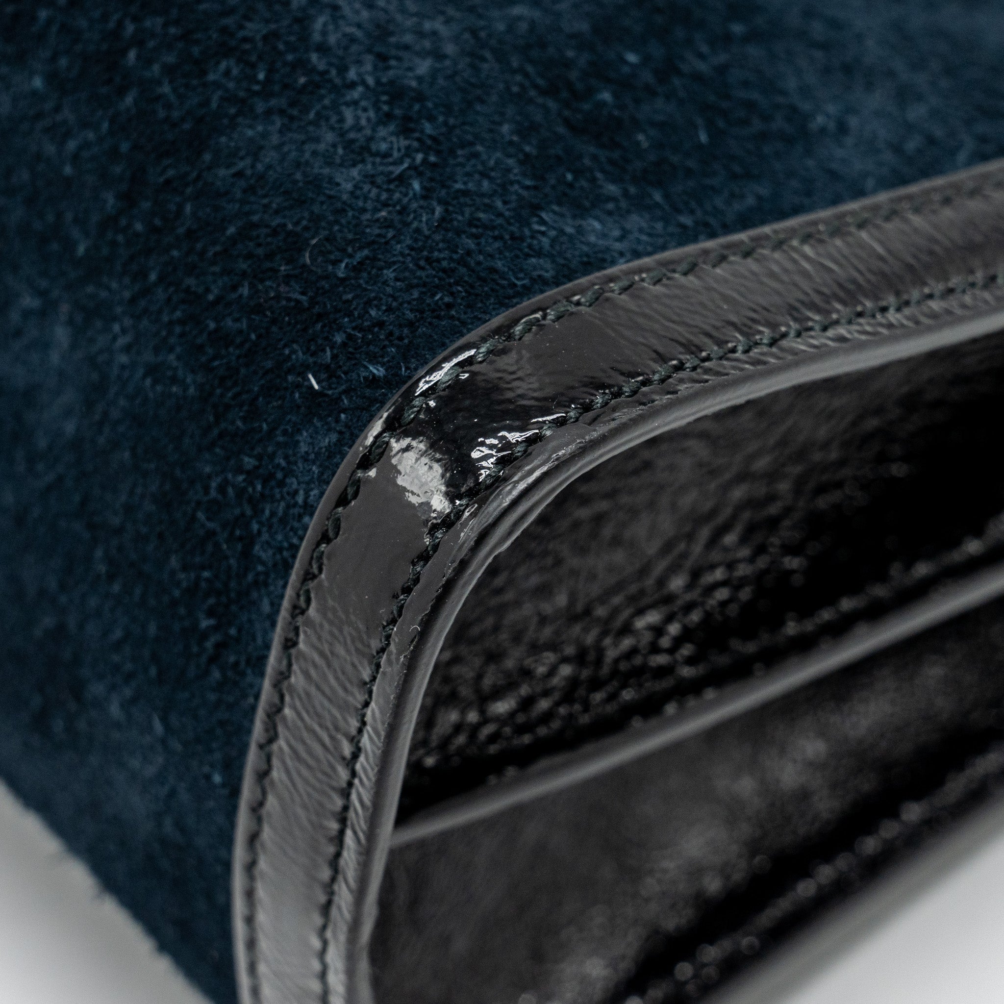 GUCCI OPHIDIA CHAIN BAG DRAGON EMBROIDERED SUEDE BLUE/BLACK/MULTICOLOUR GHW