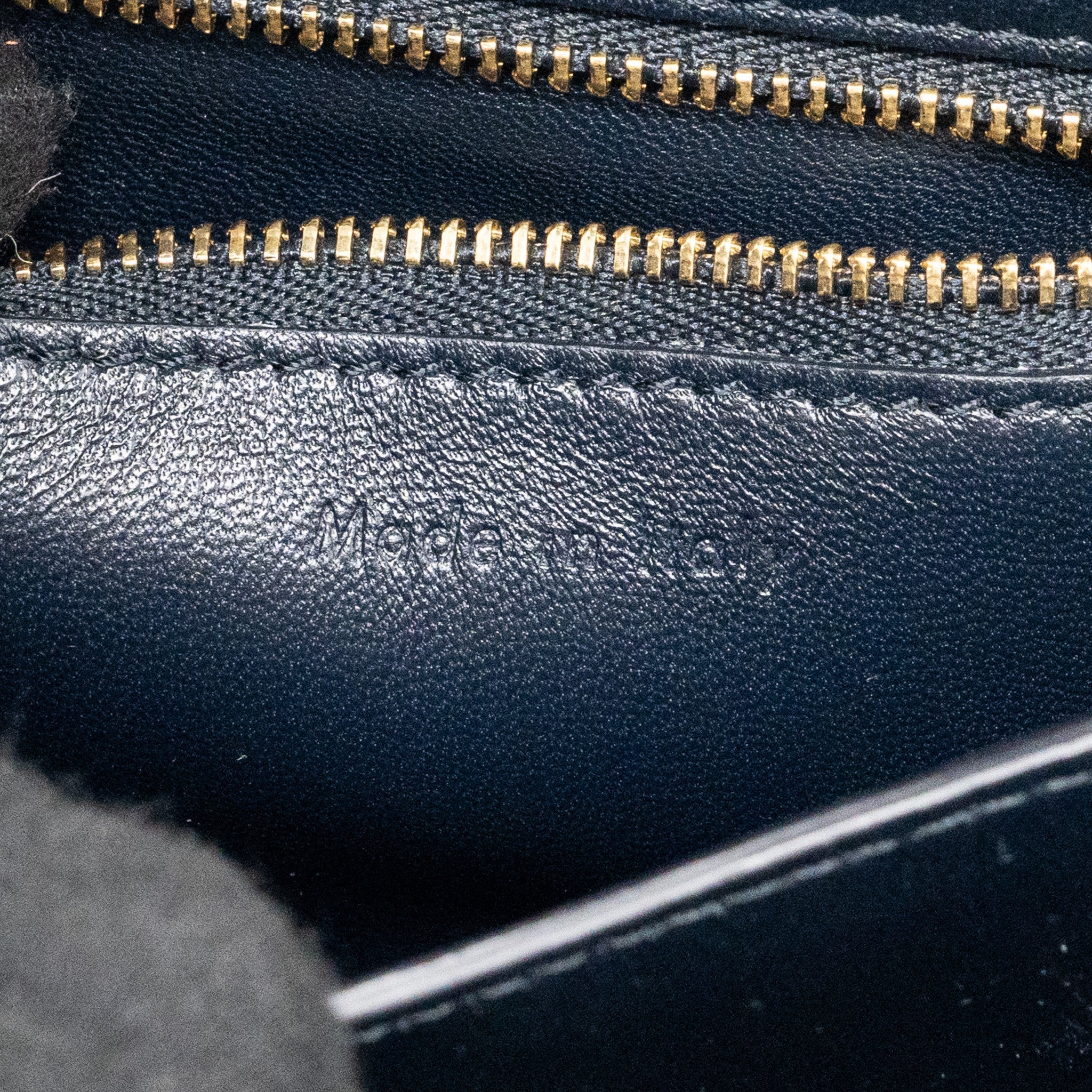 CELINE MINI BOX BAG CALFSKIN DARK BLUE GHW