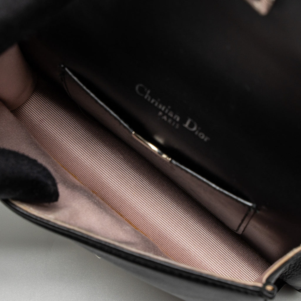 DIOR MINI DIORAMA BAG CALFSKIN BLACK SHW