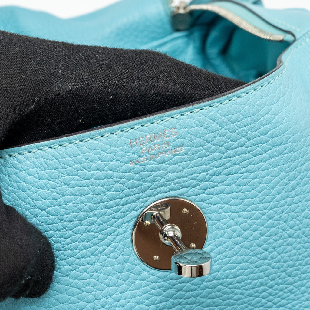 HERMES LINDY 30 CLEMENCE 3P BLUE ATOLL SHW