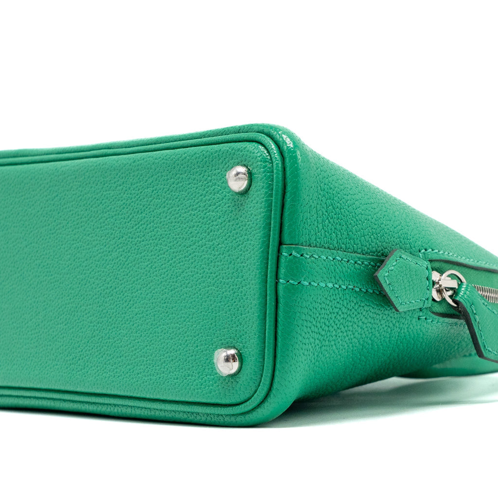 HERMES MINI BOLIDE CHÈVRE MYSORE 6W MENTHE SHW