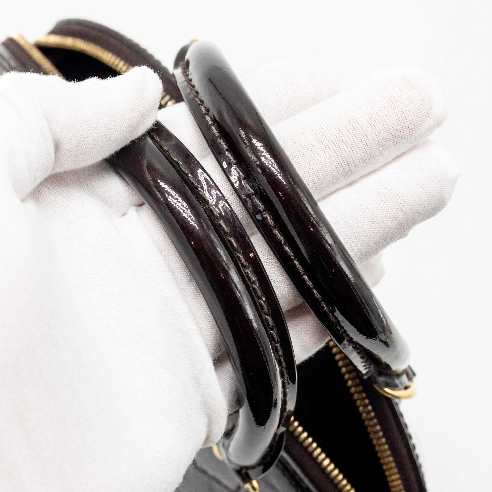 LOUIS VUITTON ALMA BB MONOGRAM PATENT AMATANTE GHW