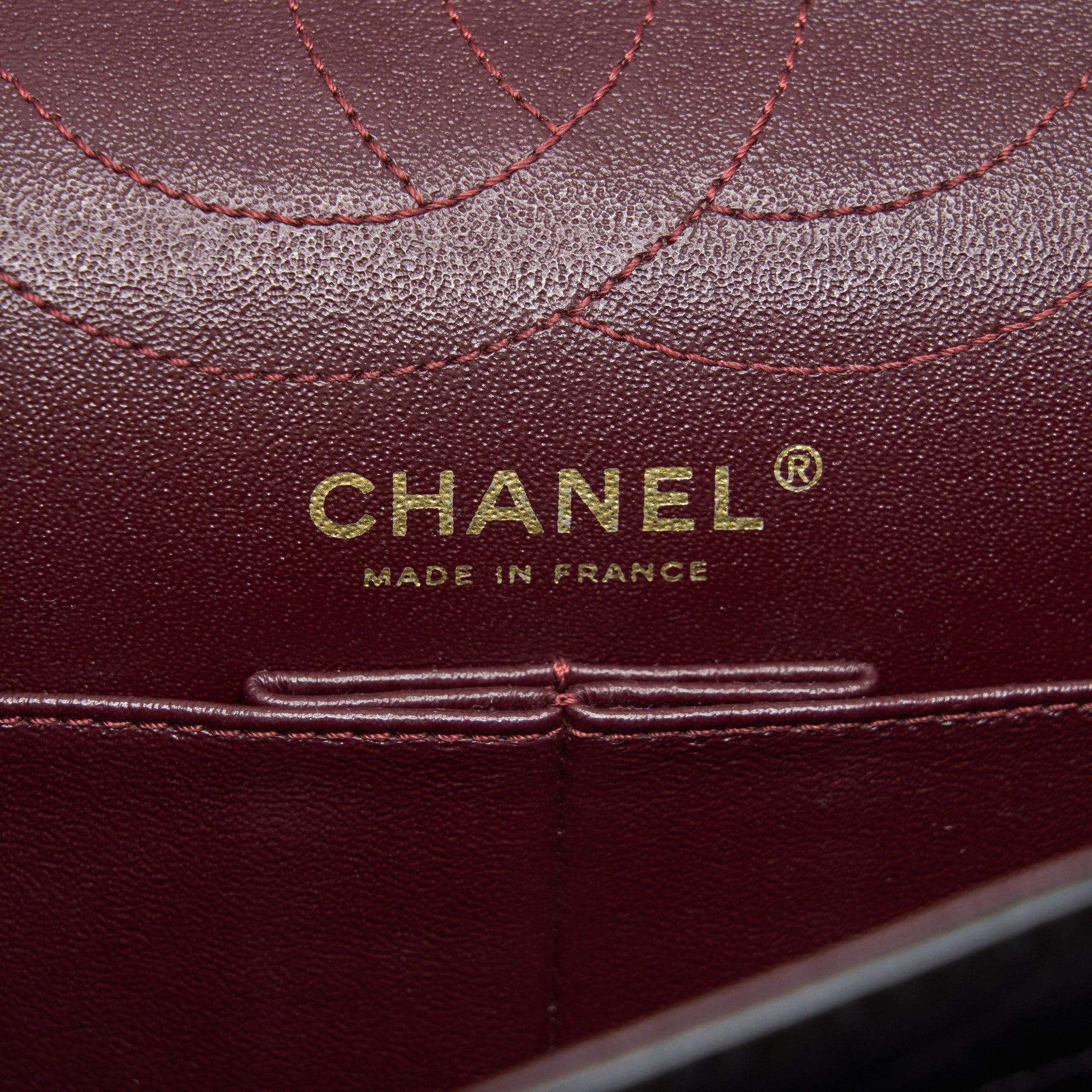 CHANEL 2.55 226 REISSUE MEDIUM DOUBLE FLAP BAG CALFSKIN BLACK RUTHENIUM GOLD HARDWARE