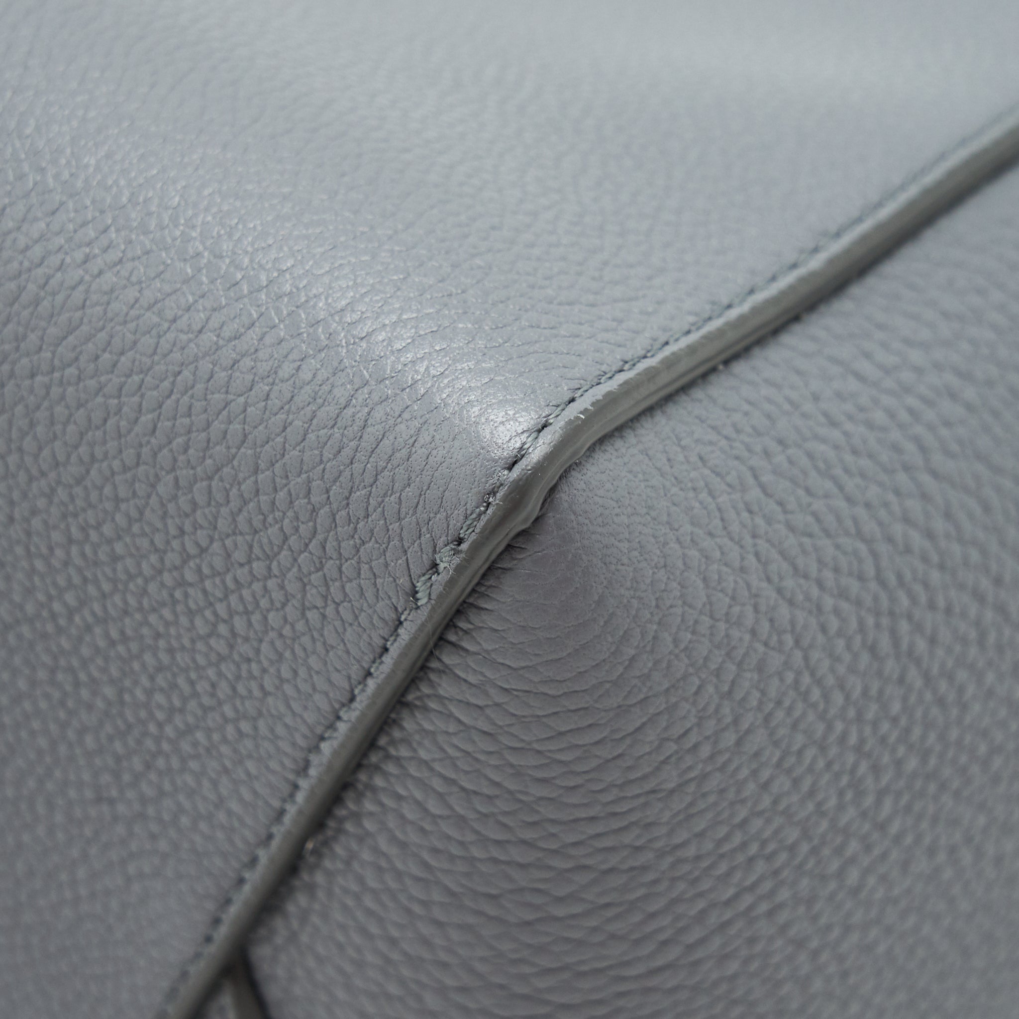 CELINE SMALL SANGLE BUCKET BAG GREY GHW
