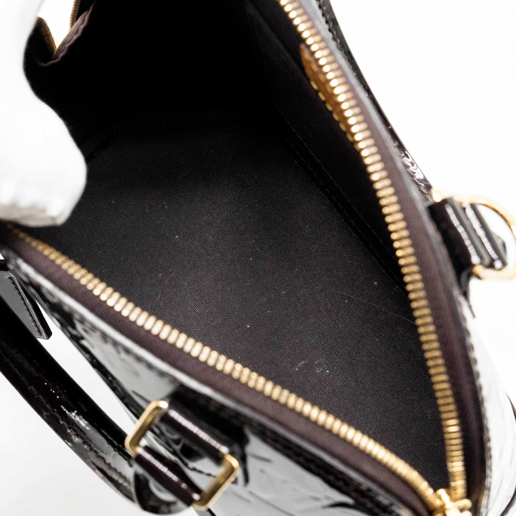 LOUIS VUITTON ALMA BB MONOGRAM PATENT AMATANTE GHW
