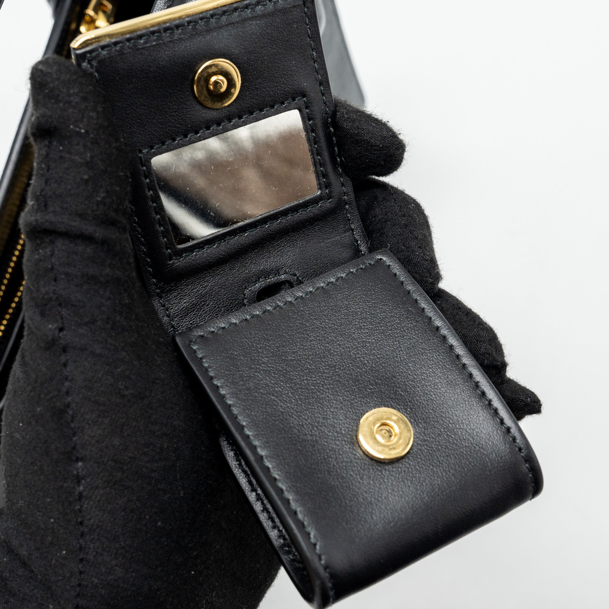 PRADA SMALL MONOCHROME TOTE BAG SAFFIANO CALFSKIN BLACK GHW